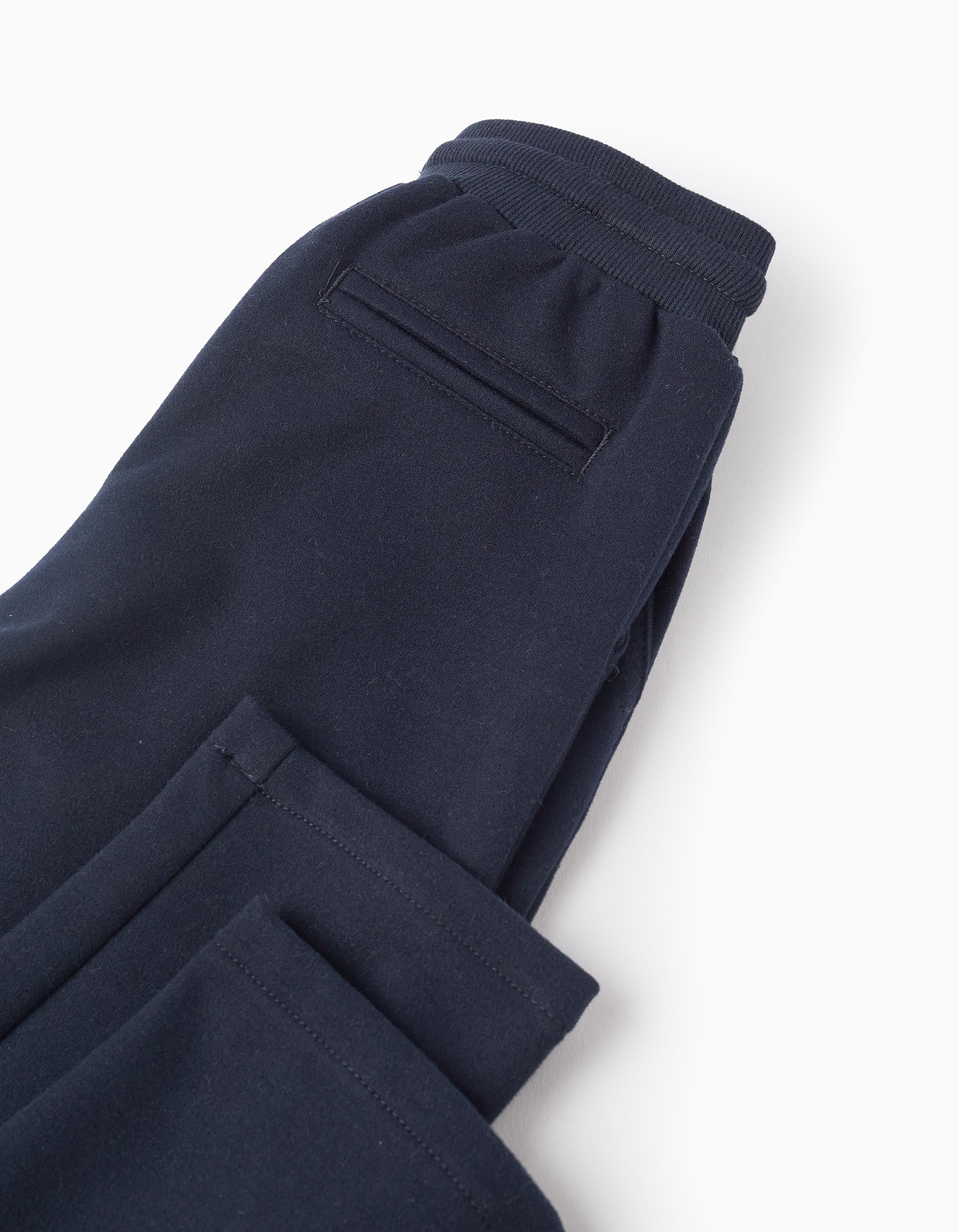 Interlock Trousers for Boys 'Straight', Dark Blue