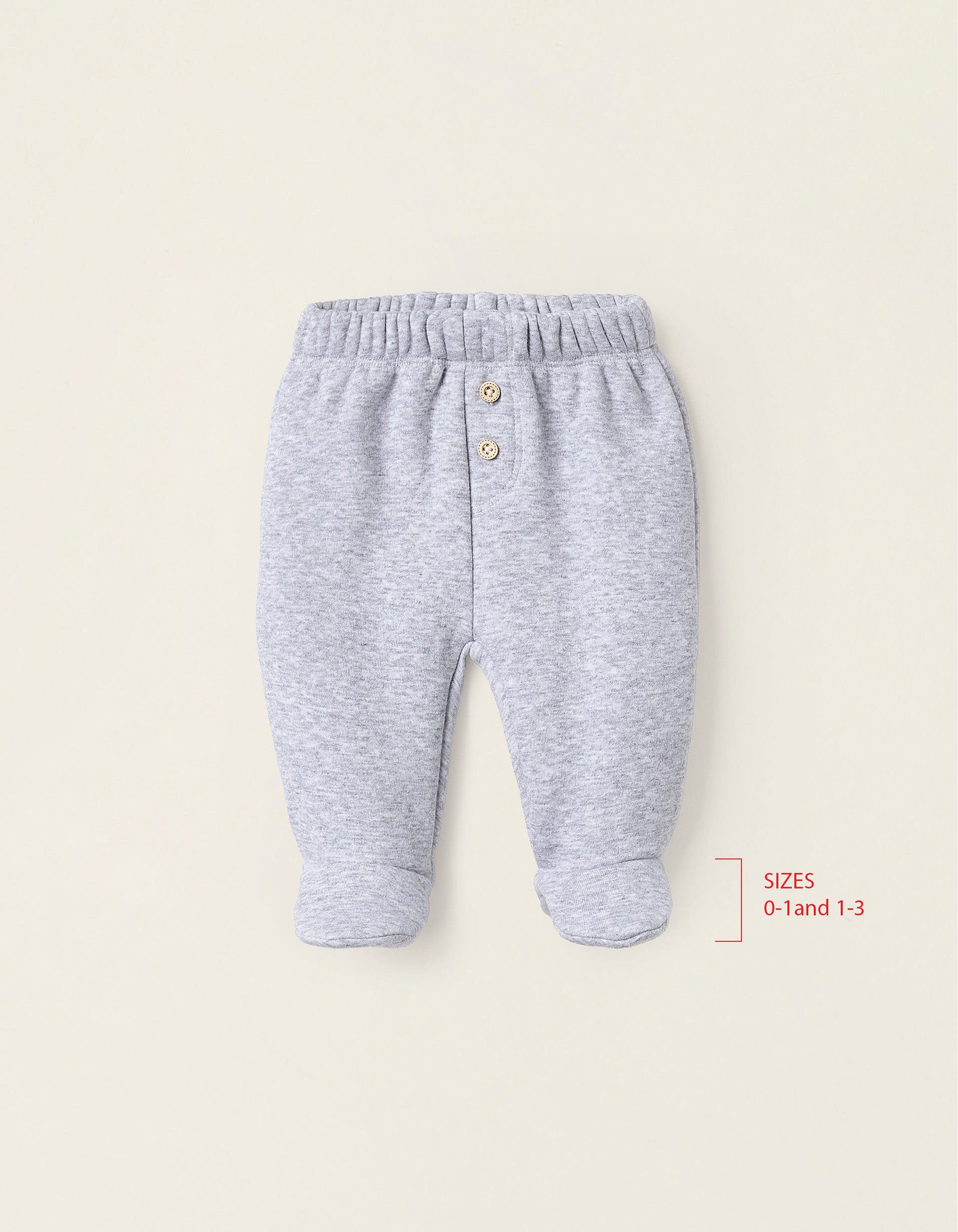 Thermal Effect Trousers for Newborns, Grey