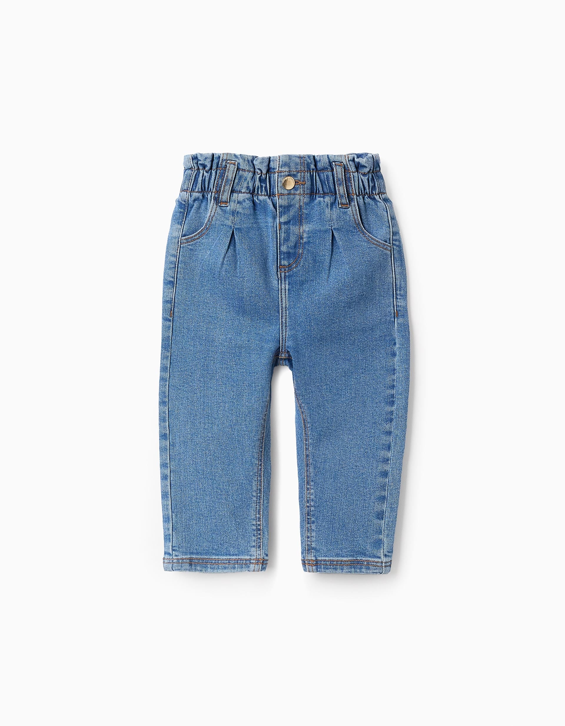 Pantalón Vaquero para Bebé Niña 'Paperbag', Azul