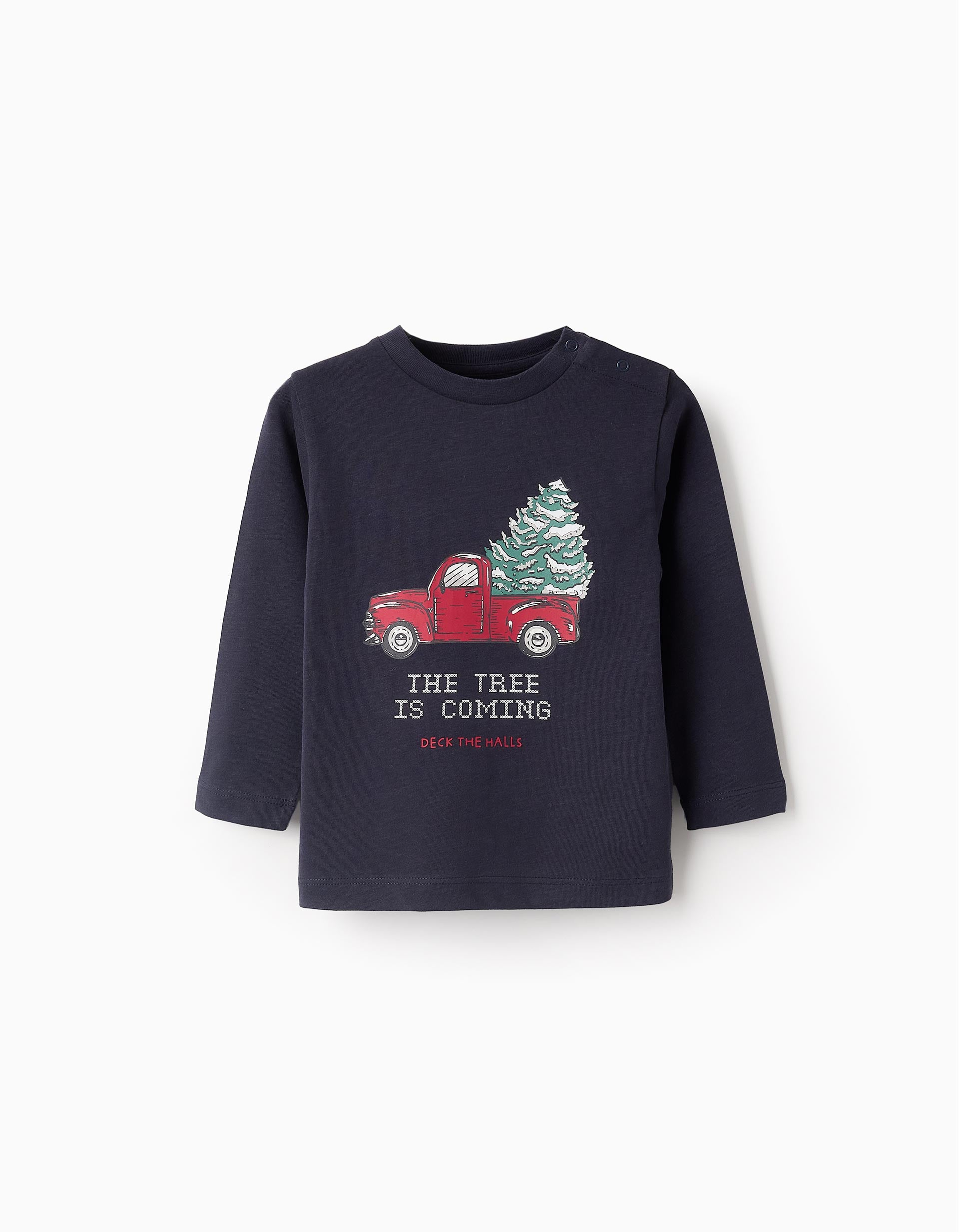 Christmas T-shirt for Baby Boys 'X-Mas Tree', Dark Blue