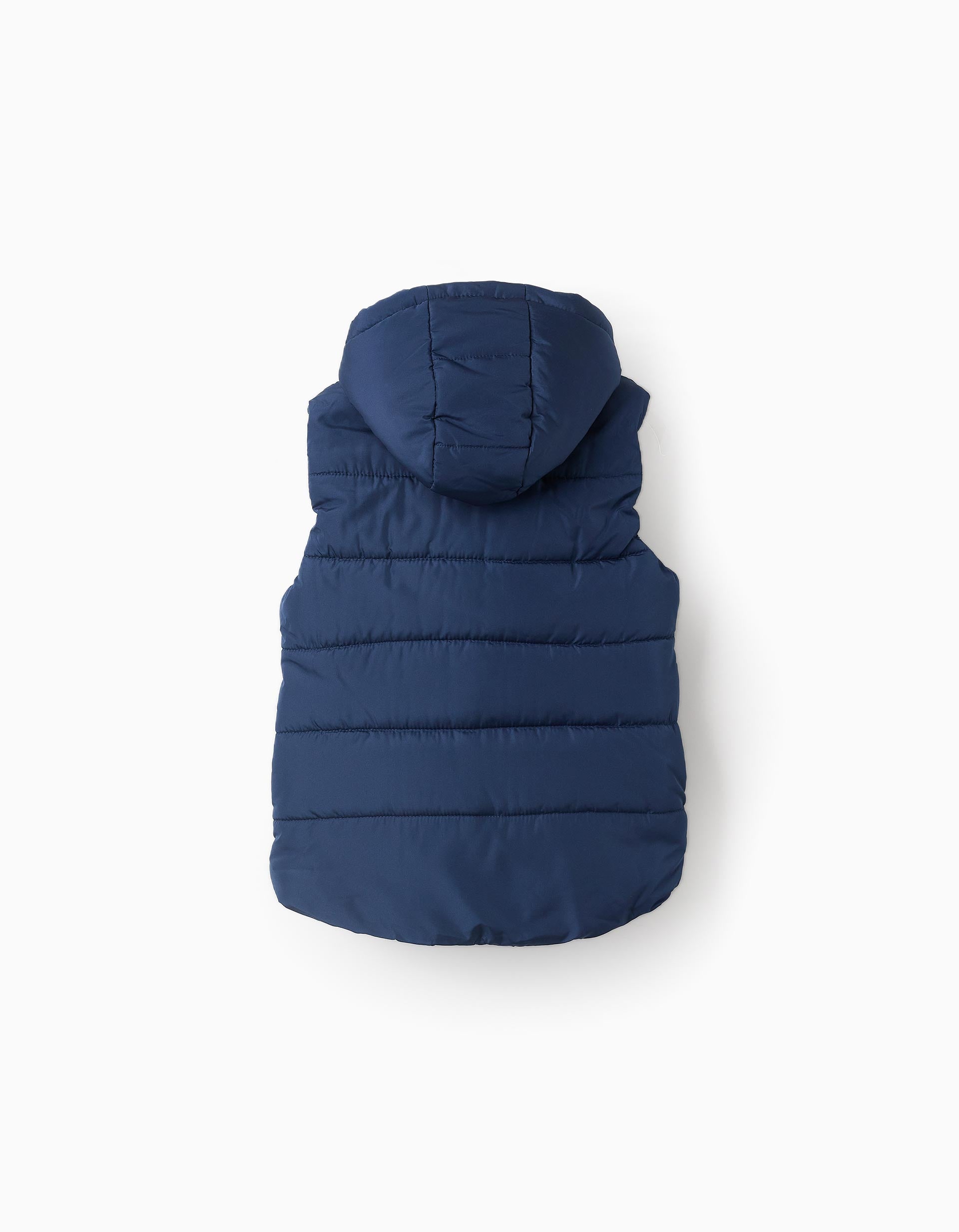 Padded Hooded Gilet for Boys, Dark Blue