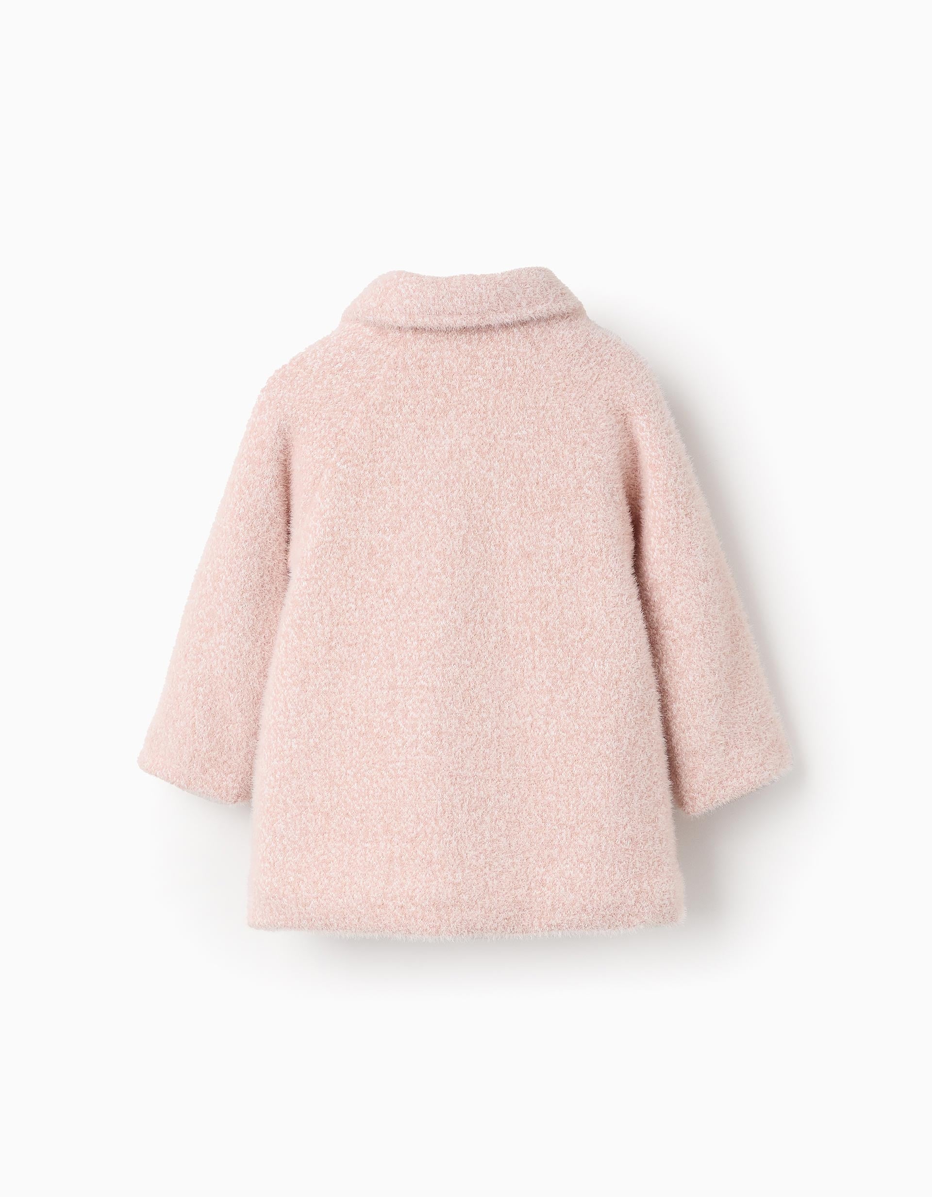 Fluffy Coat for Baby Girls Pink