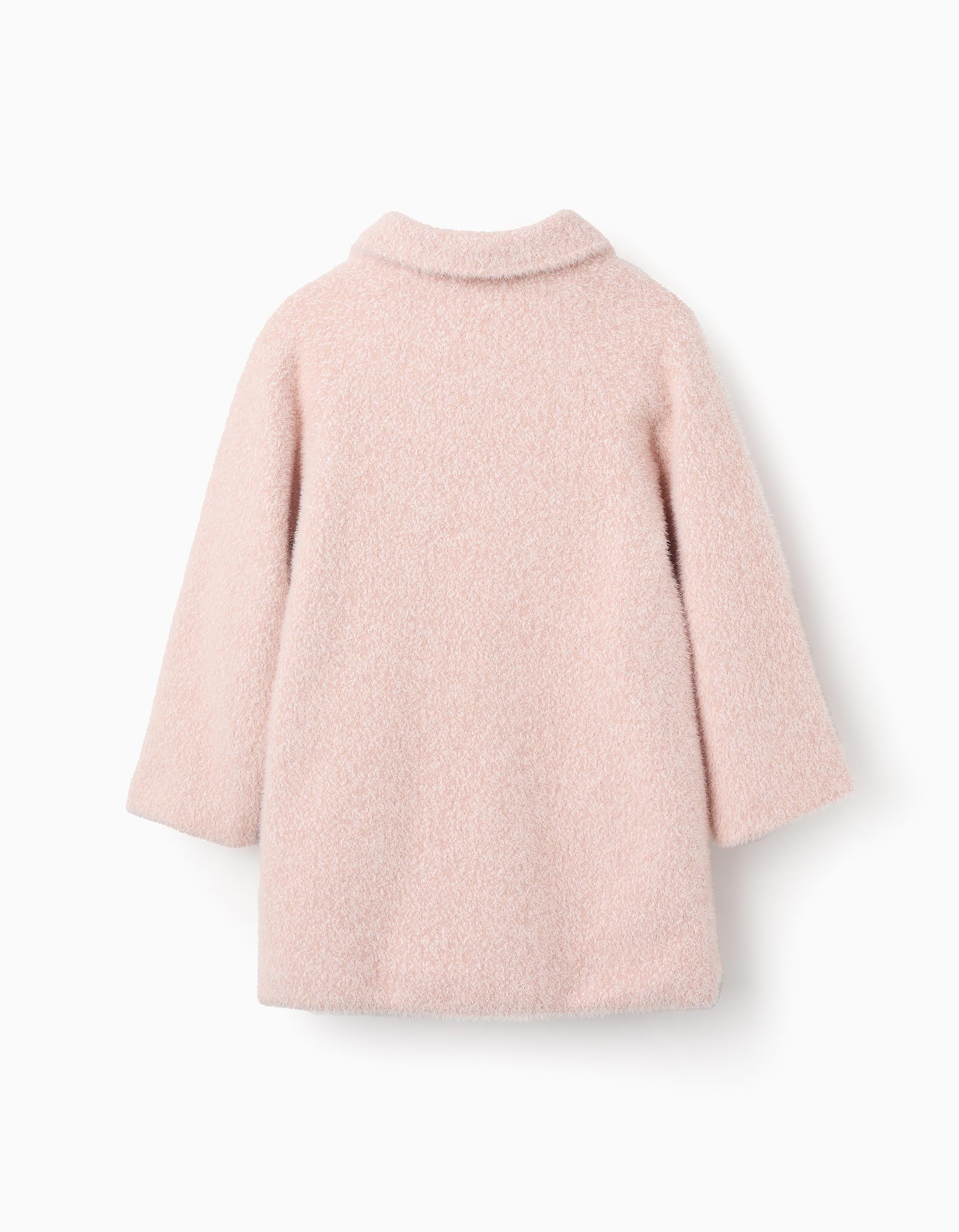 Fluffy Coat for Girls, Pink