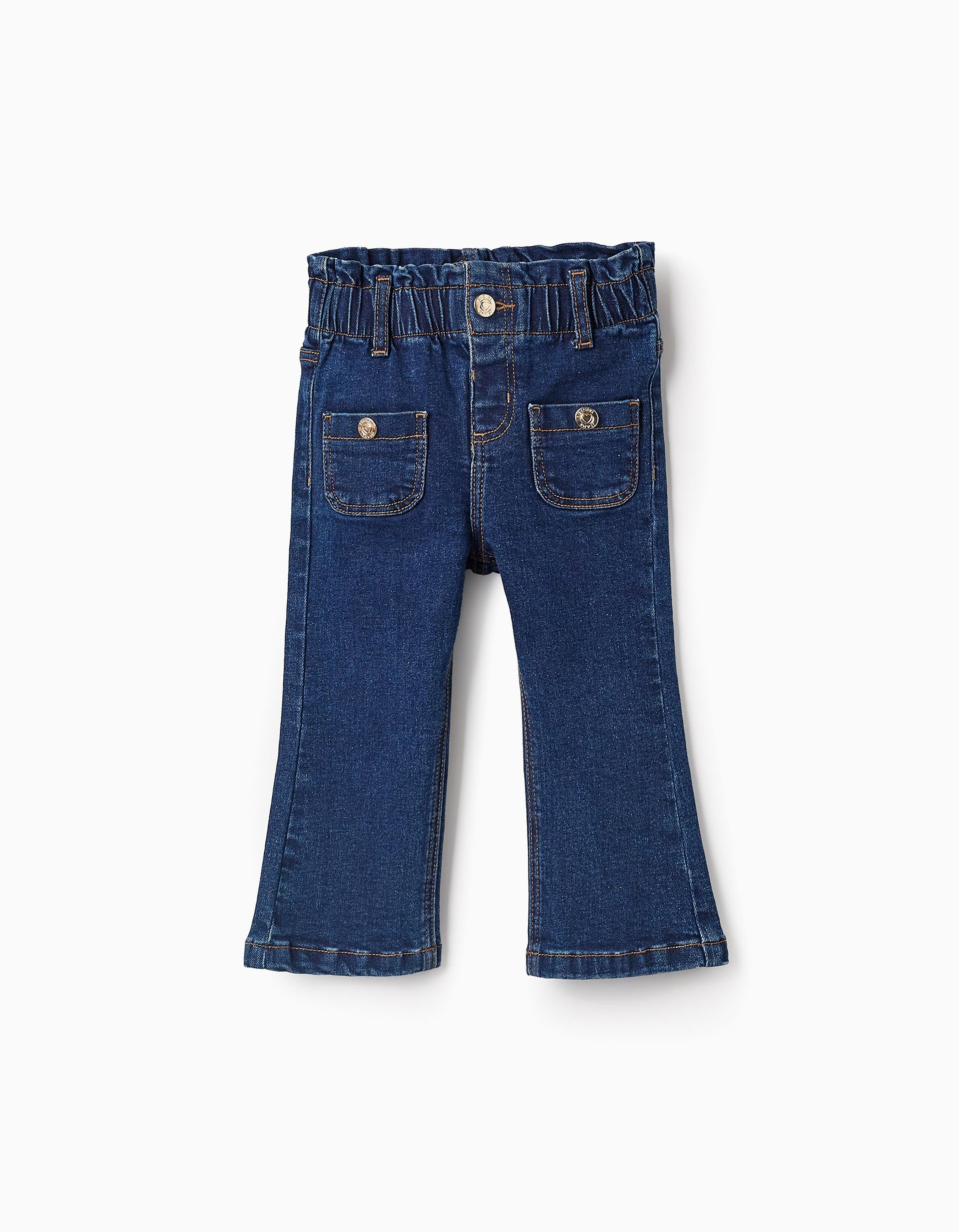 Jean Flare pour Bébé Fille, Bleu Foncé