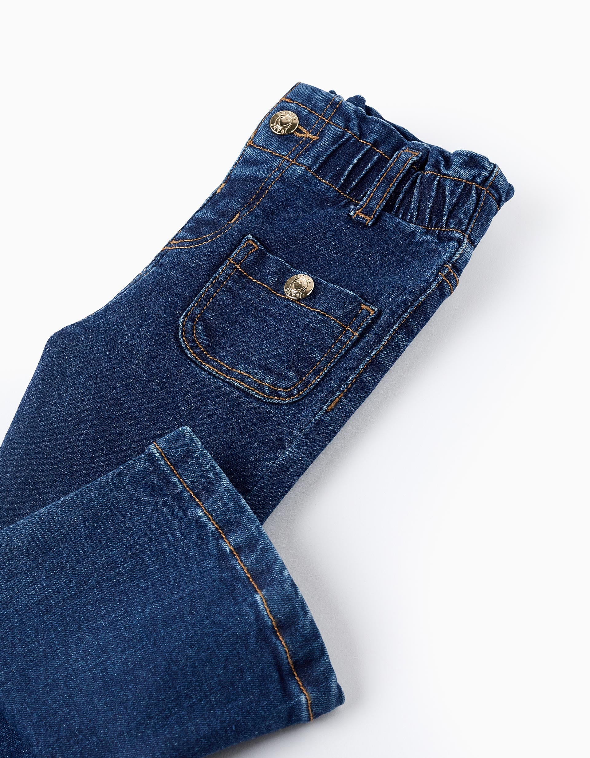 Flared Jeans for Baby Girls, Dark Blue