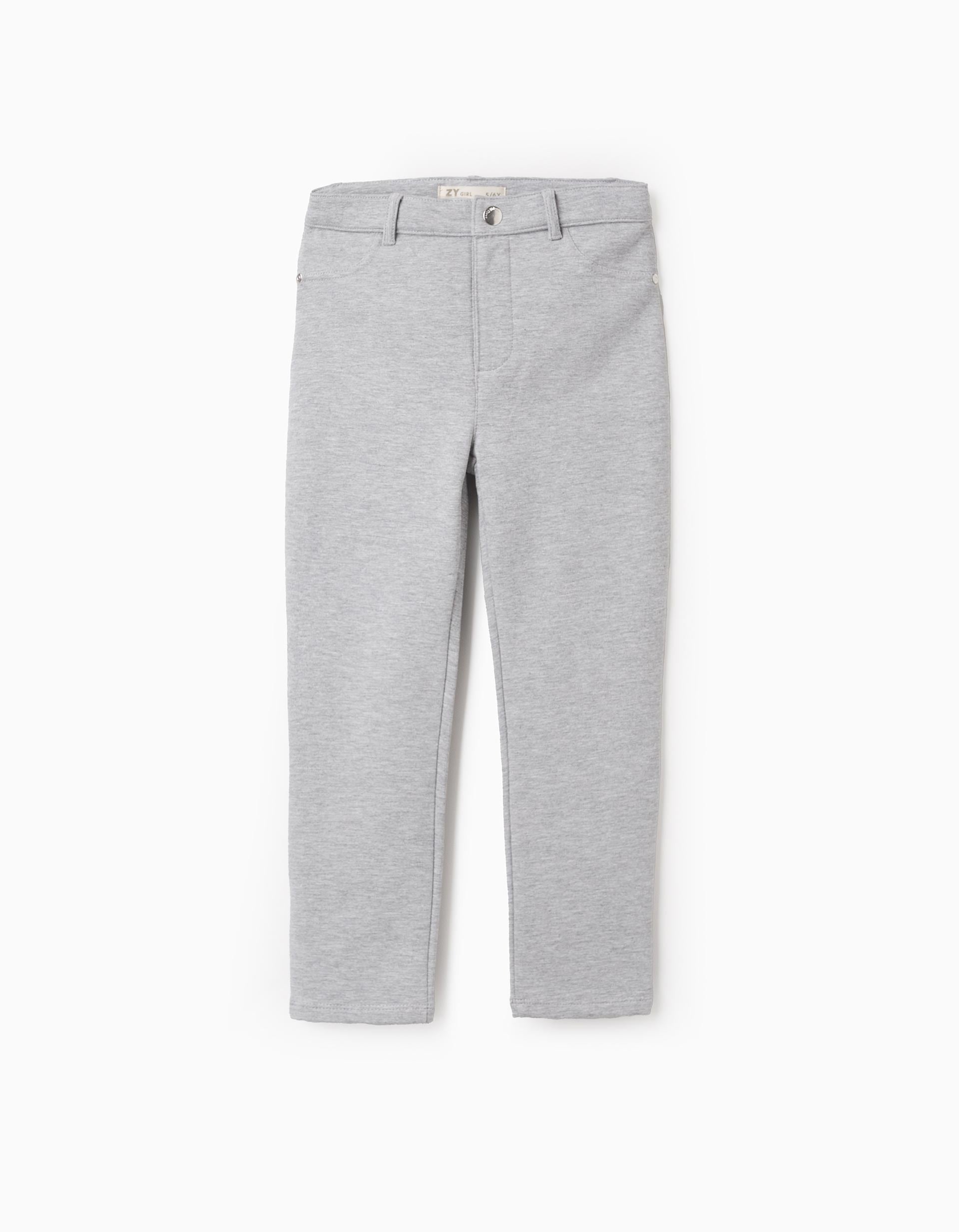 Jegging Perchado para Niña 'Skinny', Gris