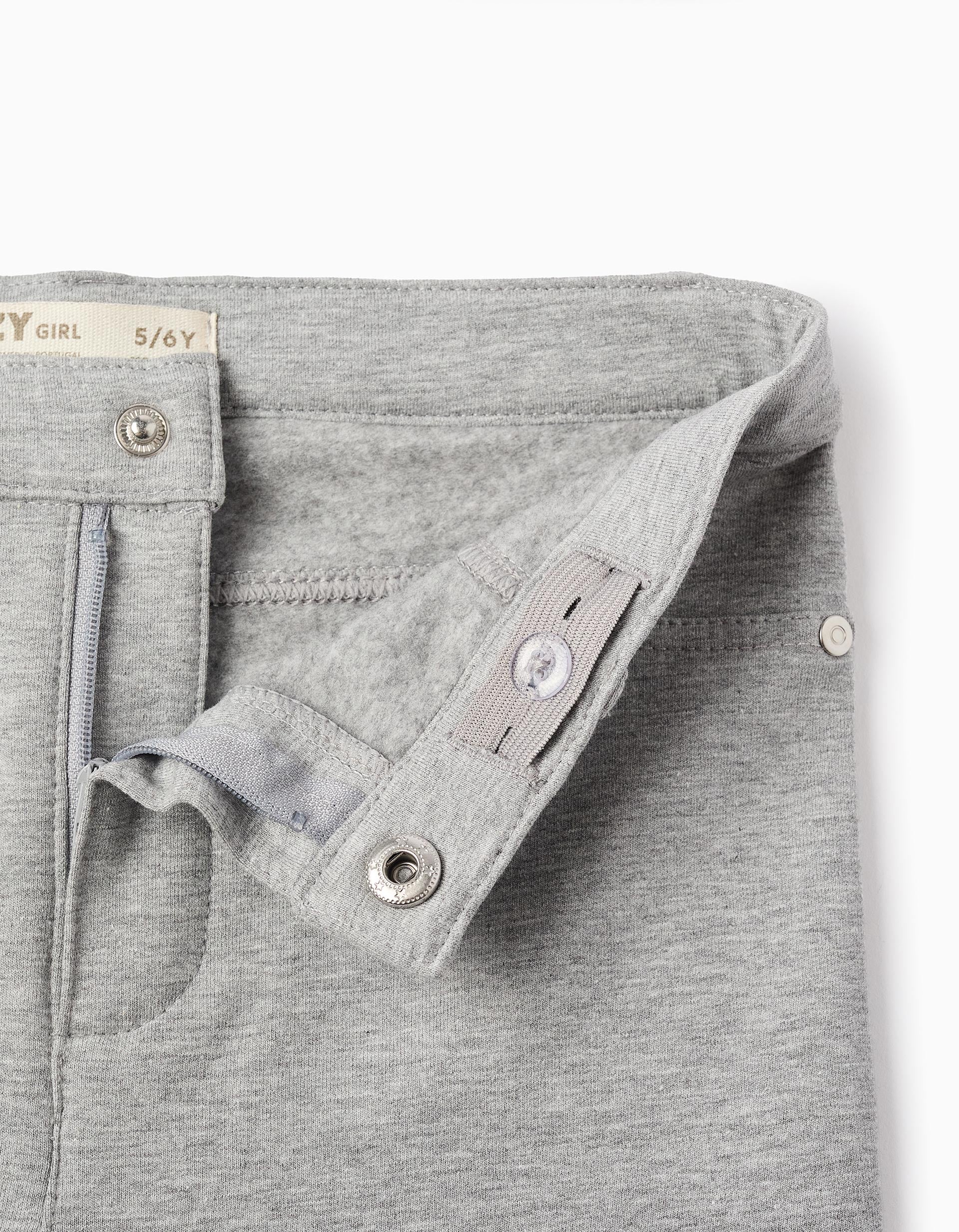 Jegging Perchado para Niña 'Skinny', Gris