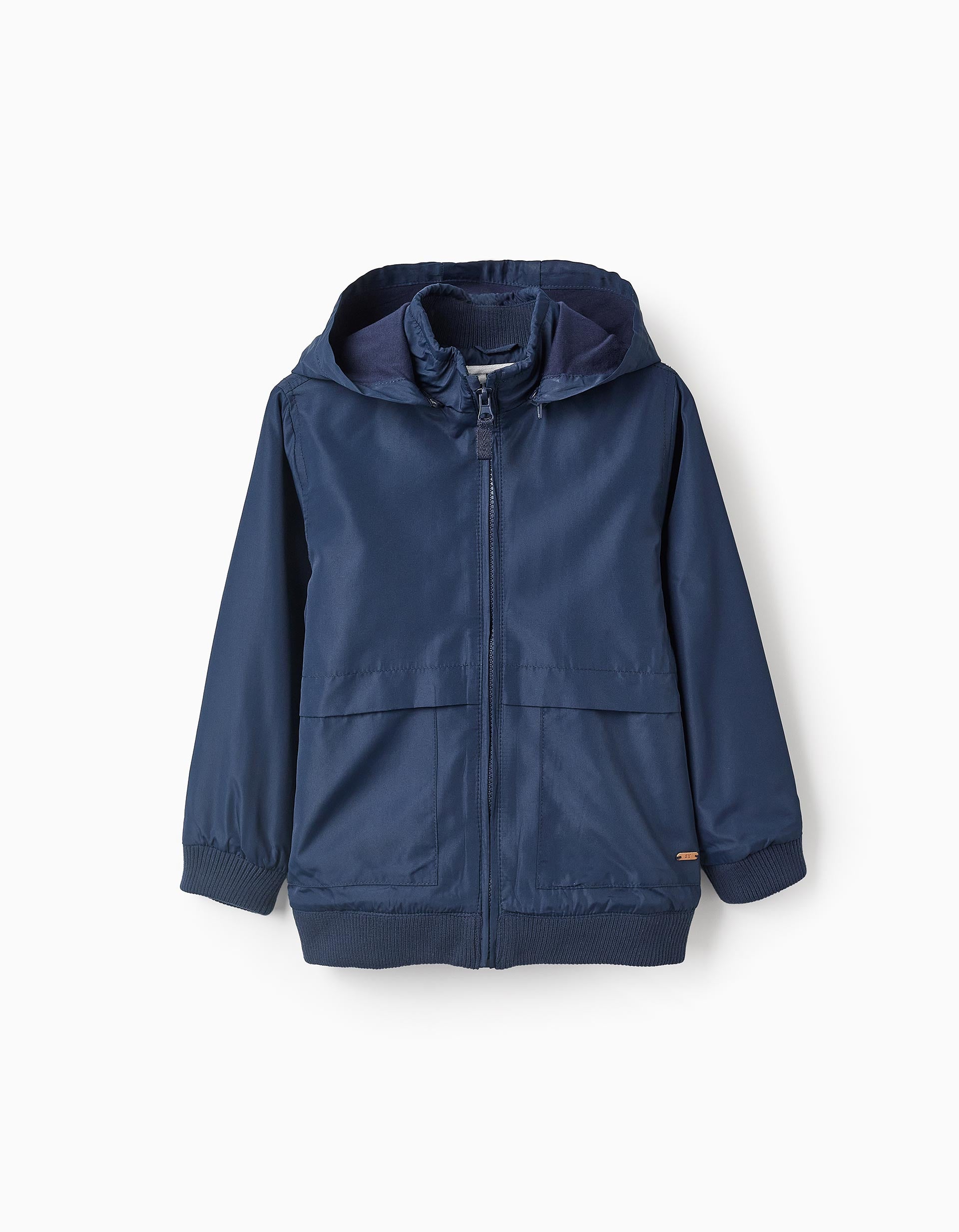 Chaqueta con Capucha Desmontable para Niño, Azul Oscuro