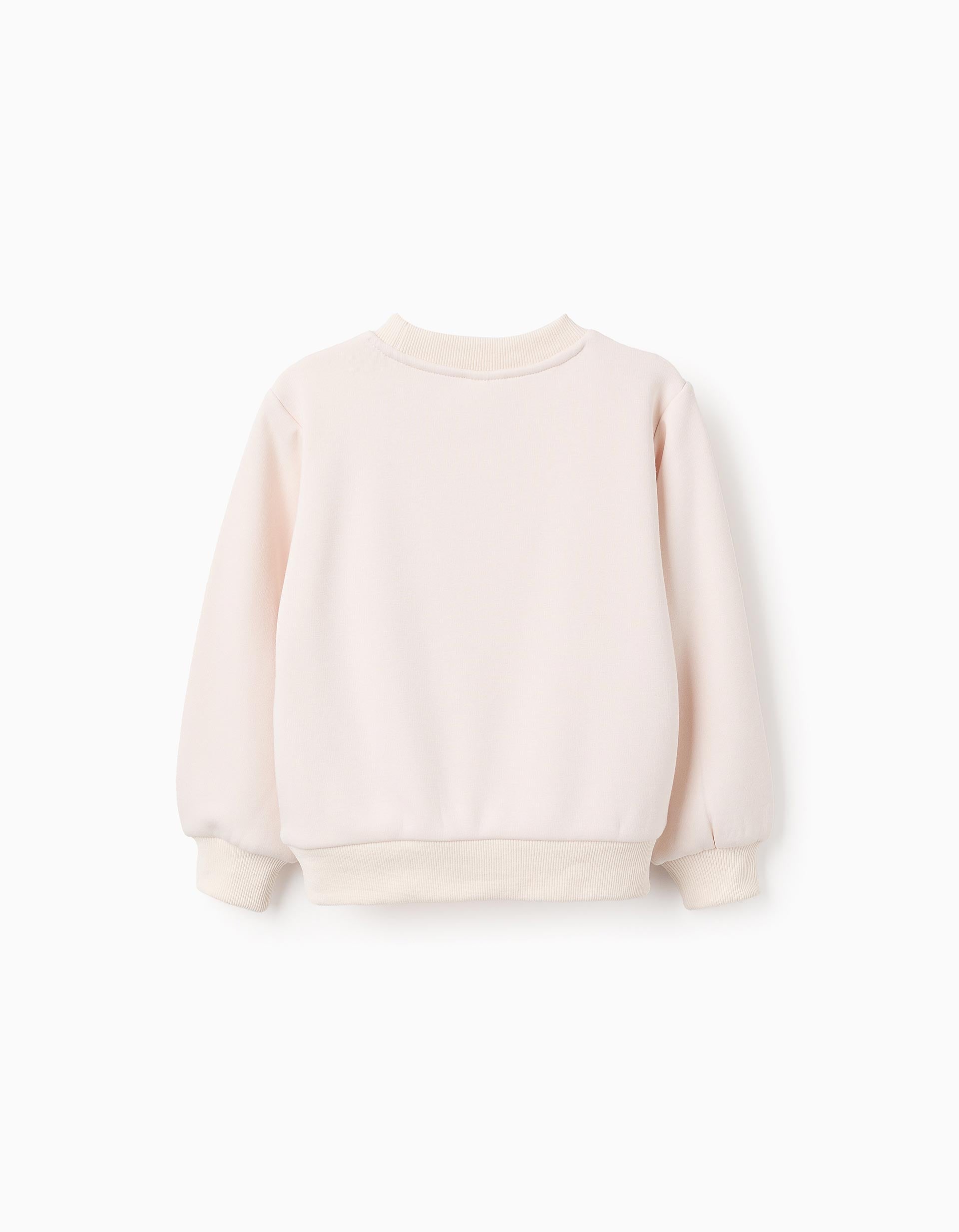 Sweat Effet Thermique pour Fille 'Save the World', Beige