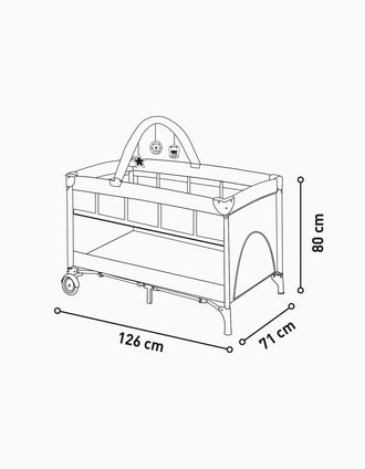 Travel Bed Complet Duo Asalvo, Erizo