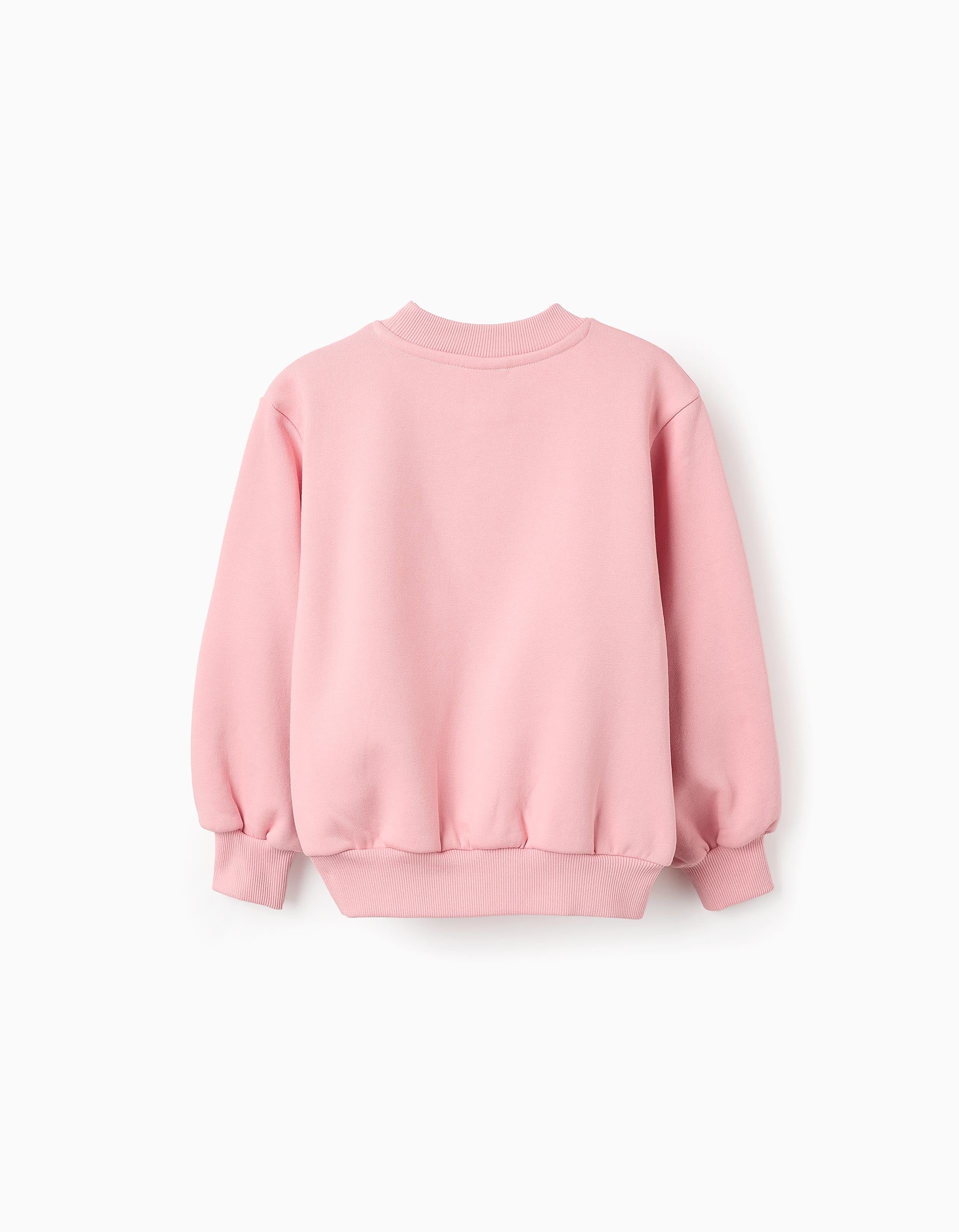 Brushed Sweatshirt for Girls 'Work of Art' Sweatshirt, Pink