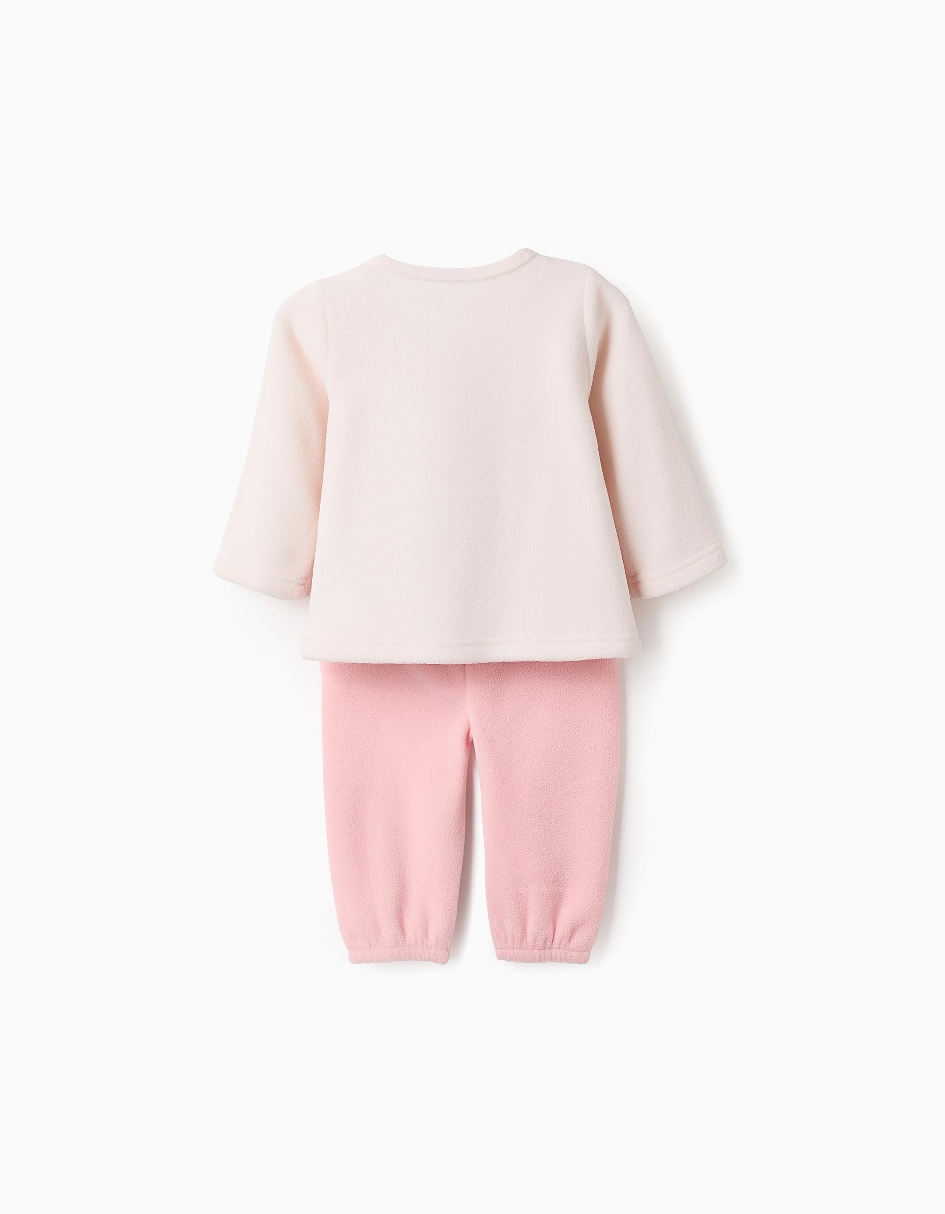 Pijama Polar para Bebé Menina 'Love', Rosa