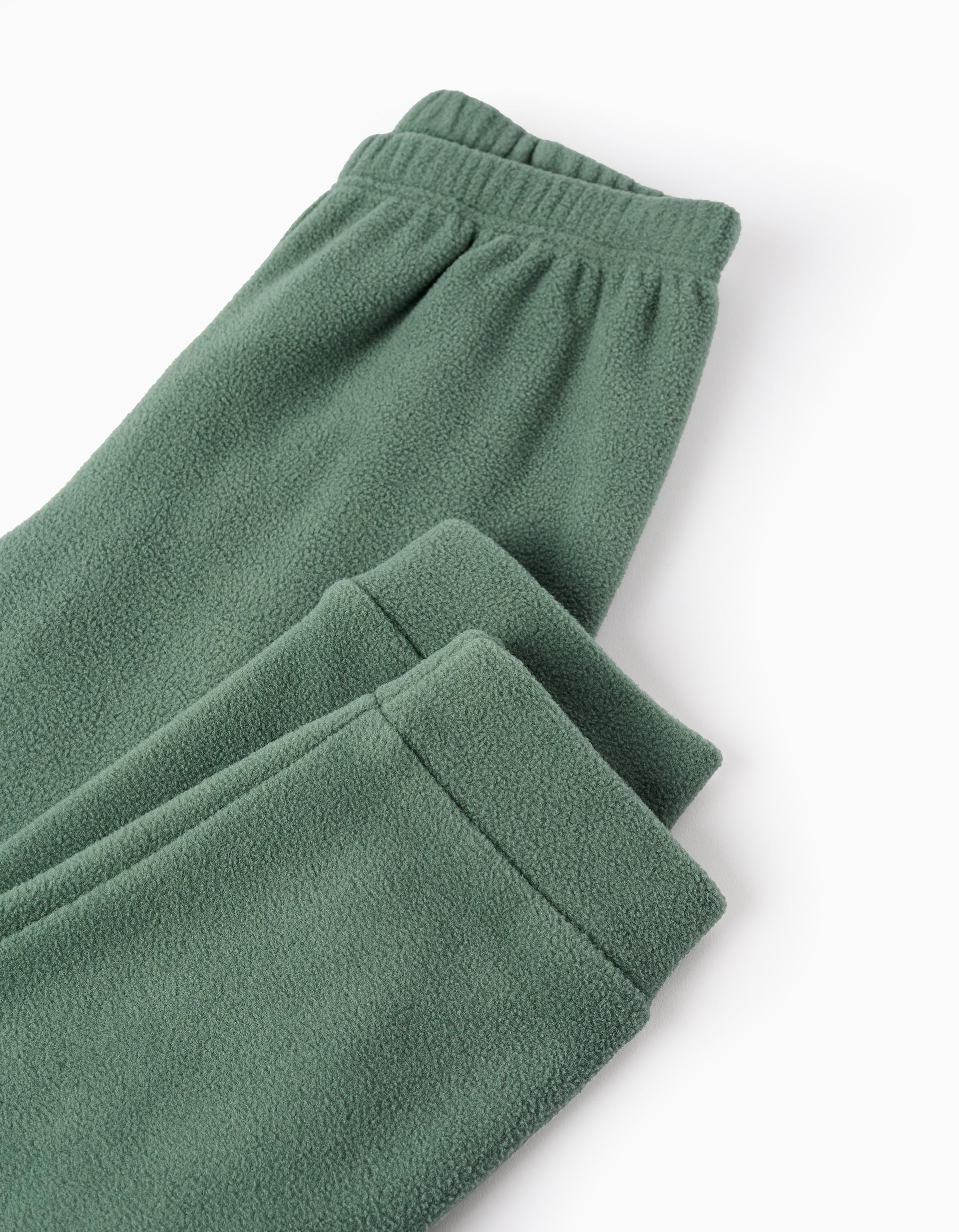 Pijama Polar para Menino 'Dinossauro', Cinza/Verde