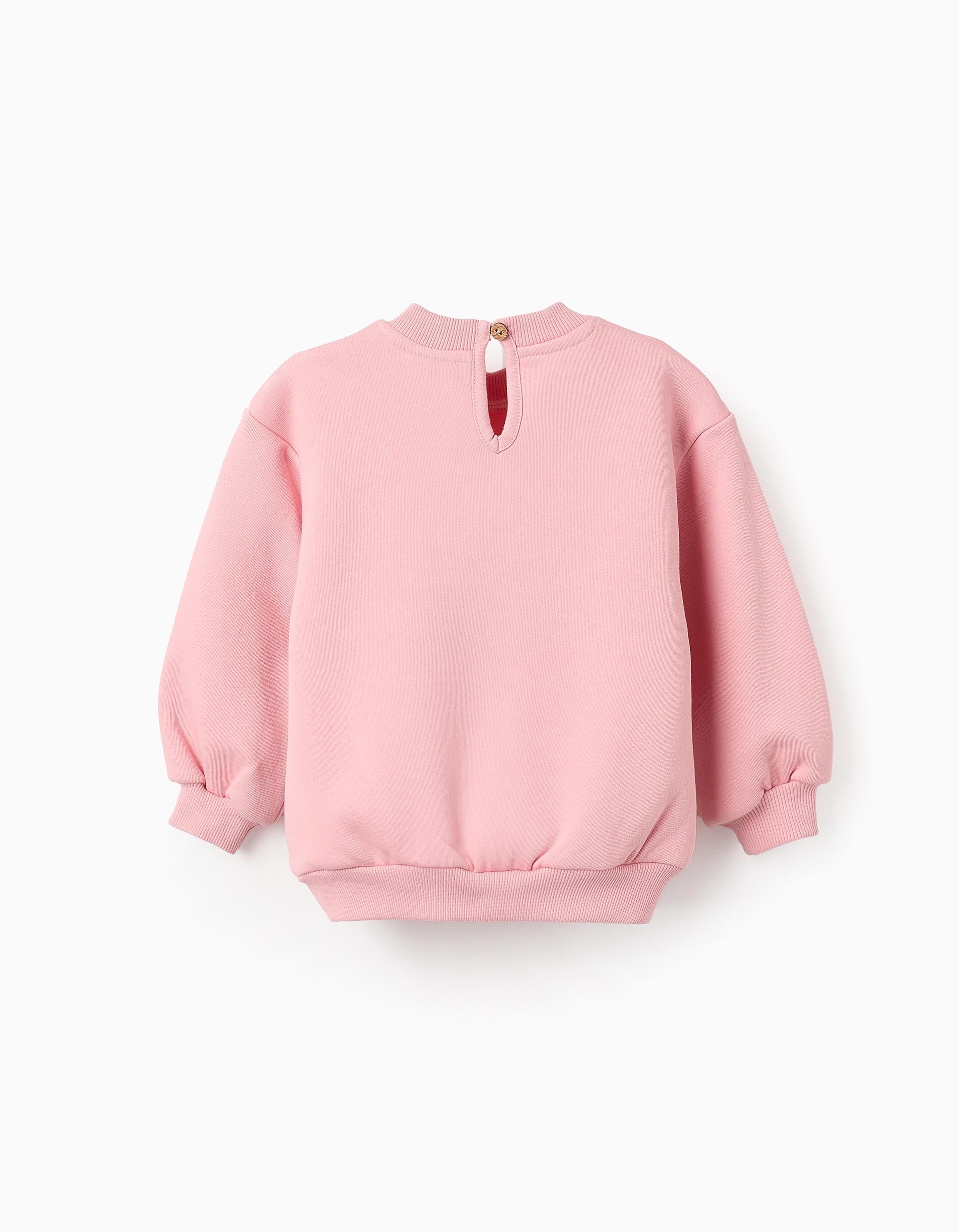 Sweat Cardada para Bebé Menina 'Ouriço', Rosa