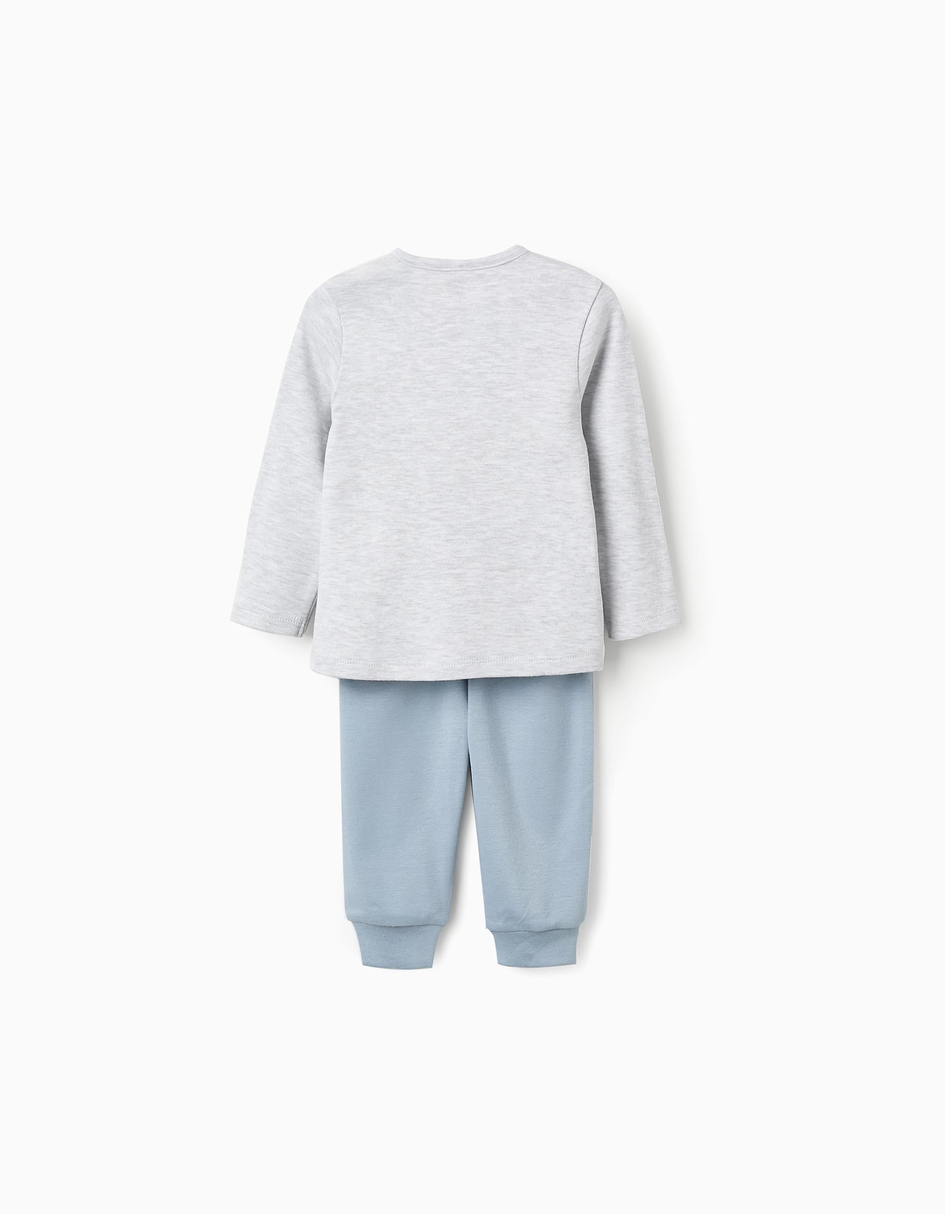 Pyjama en coton pour bébé garçon 'Tom & Jerry', Gris/Bleu