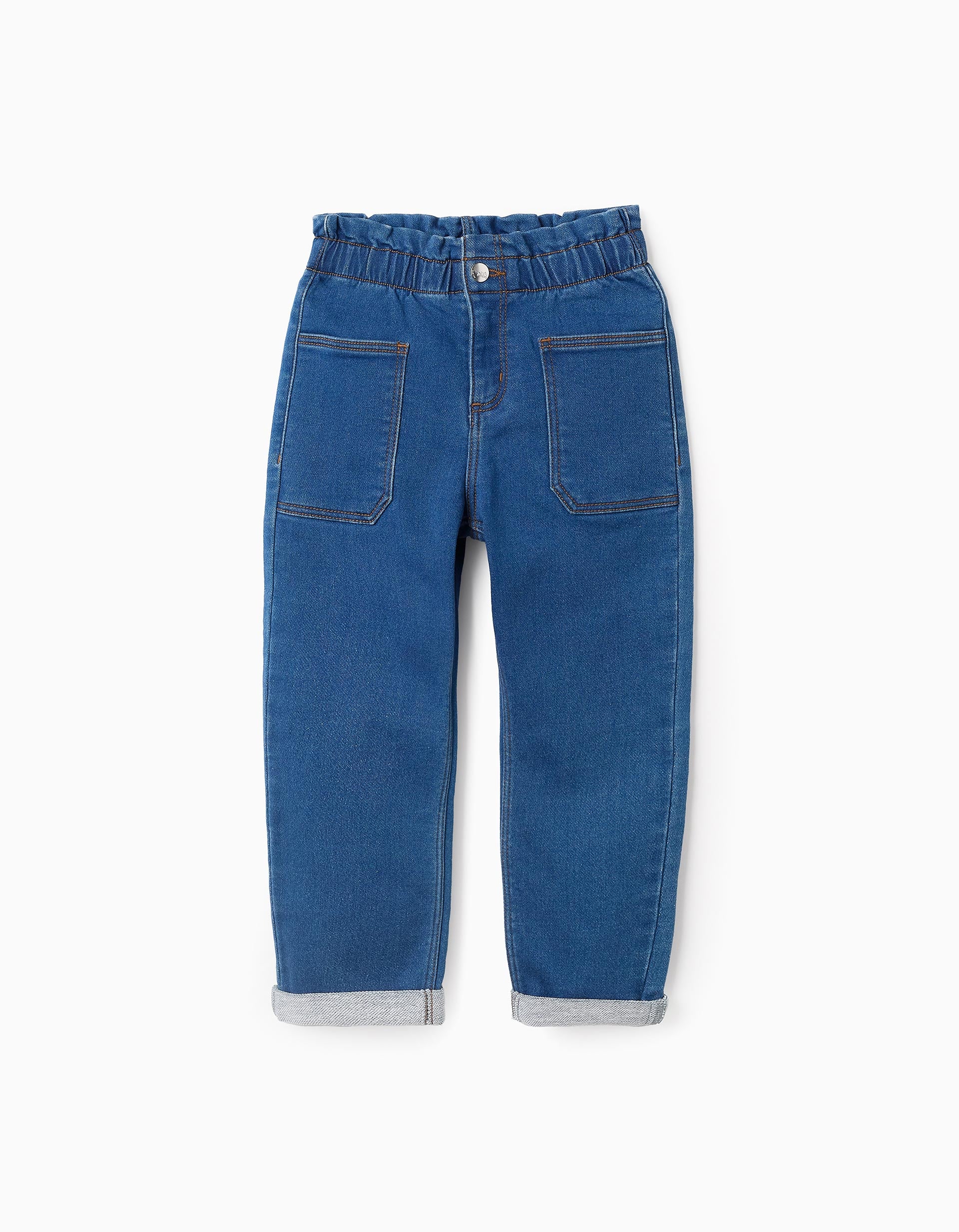 Pantalón Vaquero para Niña 'Paperbag', Azul