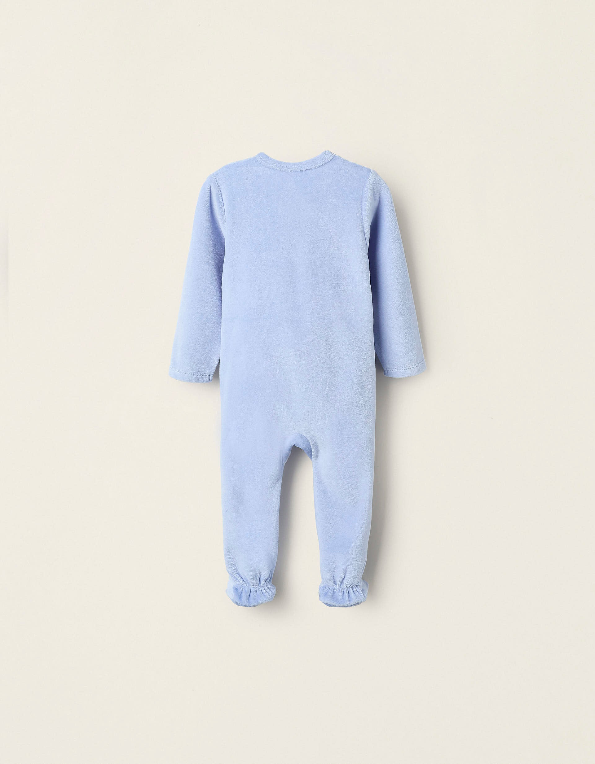 Pelele de Terciopelo para Bebé Niño 'Family Love', Azul