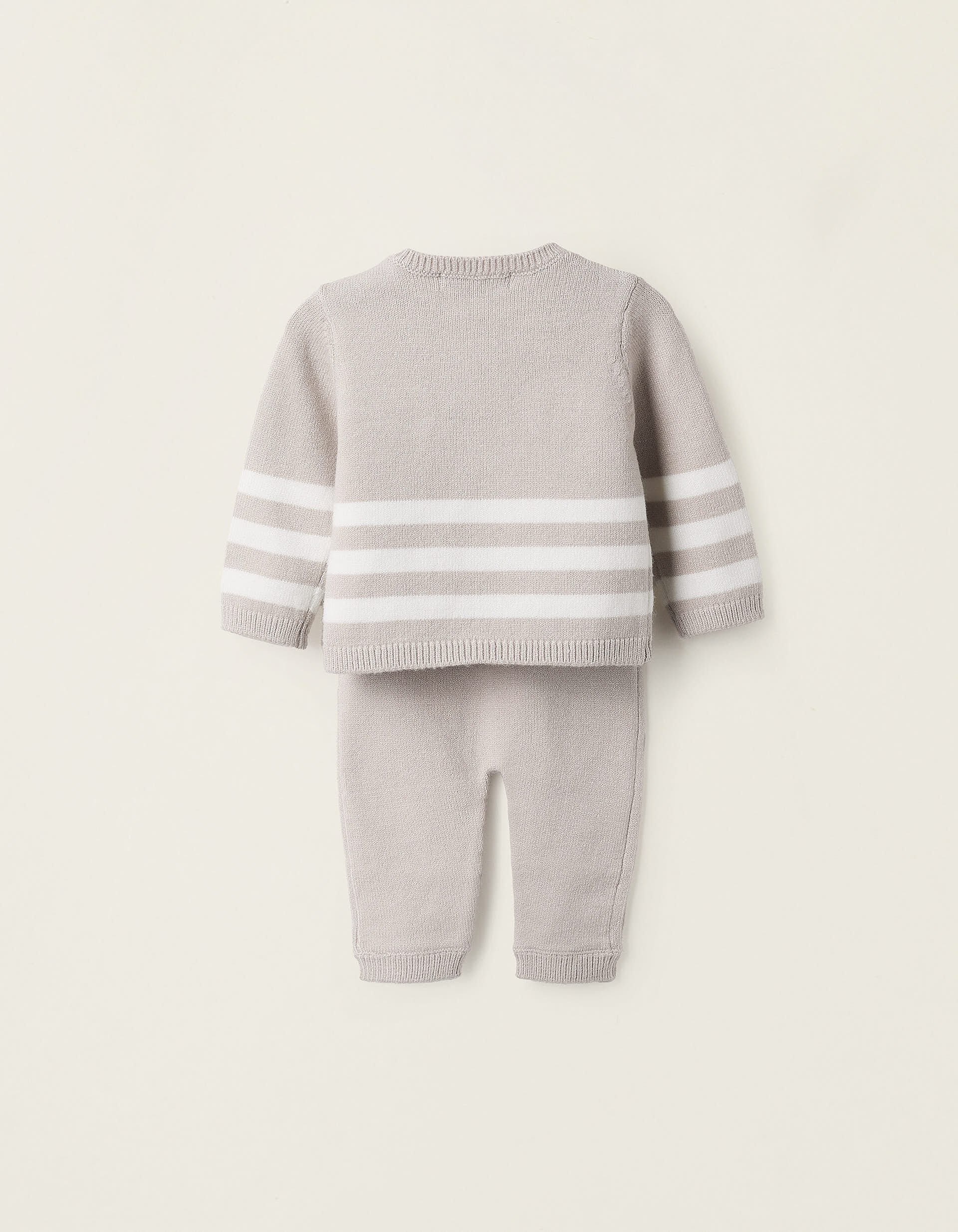 Knitted Jumper for Newborn Babies, Beige