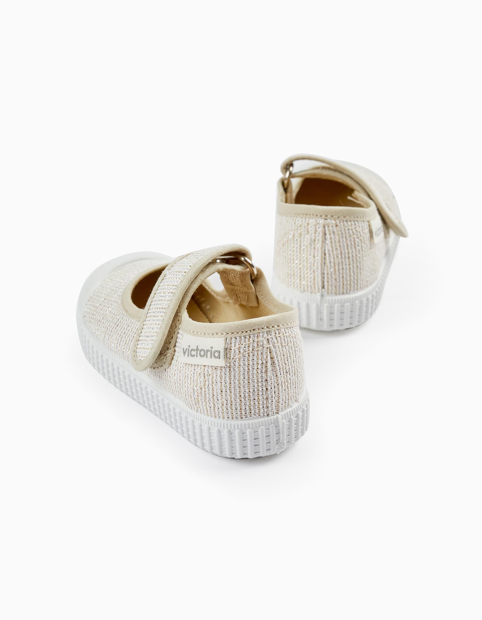 Sandales En Toile Pour Bébé Fille 'Victoria', Beige