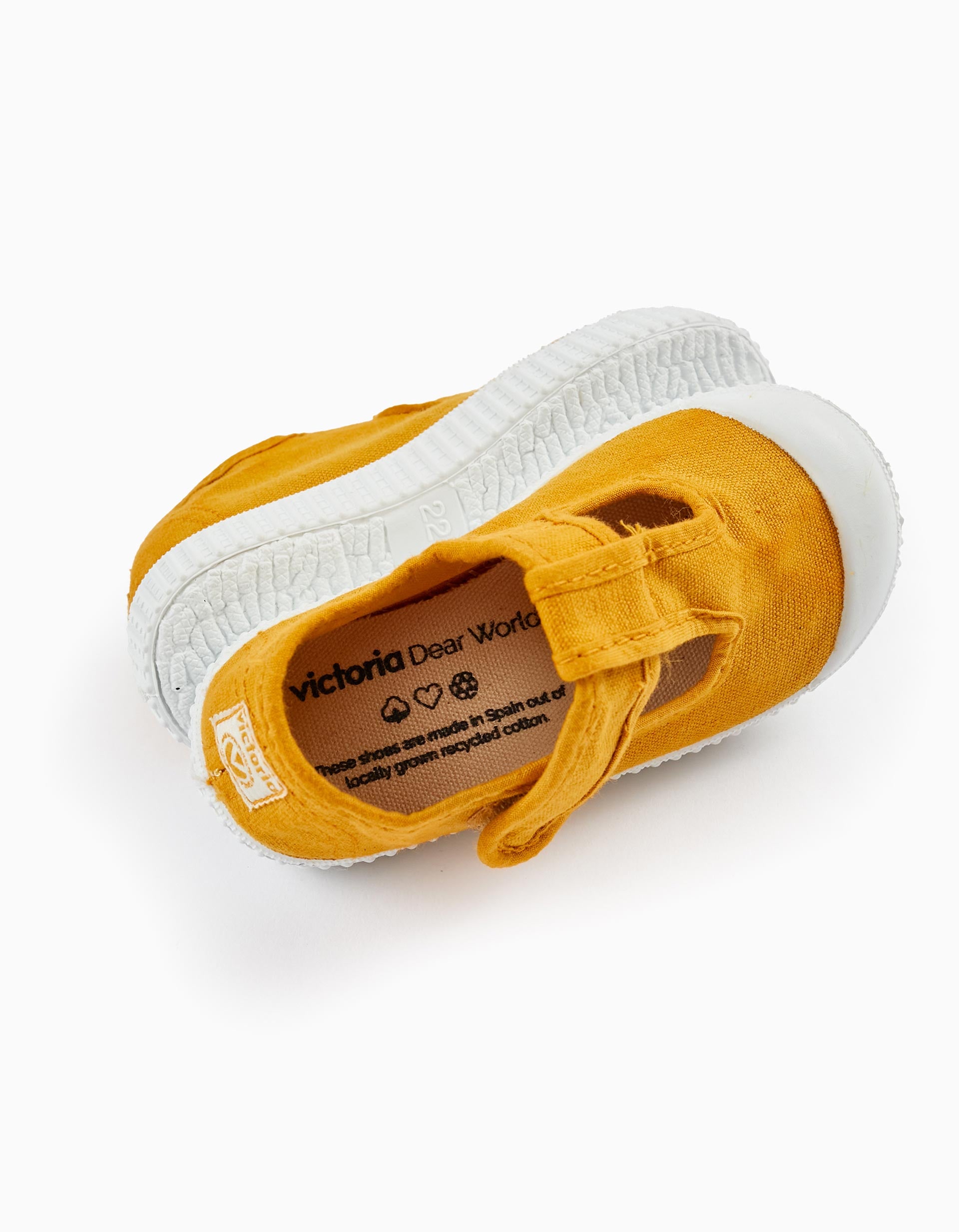 Canvas Sandals for Babies 'Victoria', Yellow