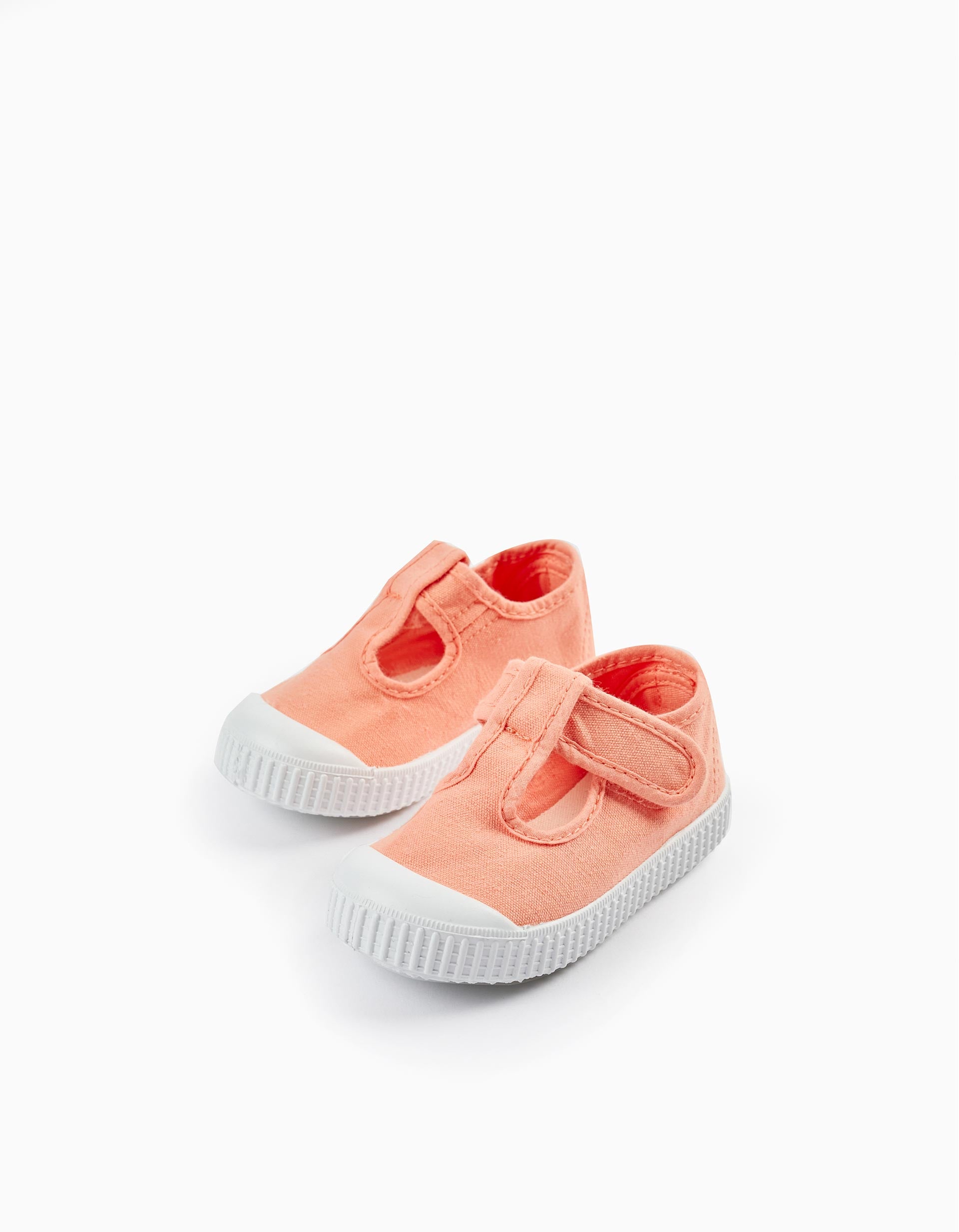 Sandales En Toile Pour Bébé Fille 'Victoria', Corail