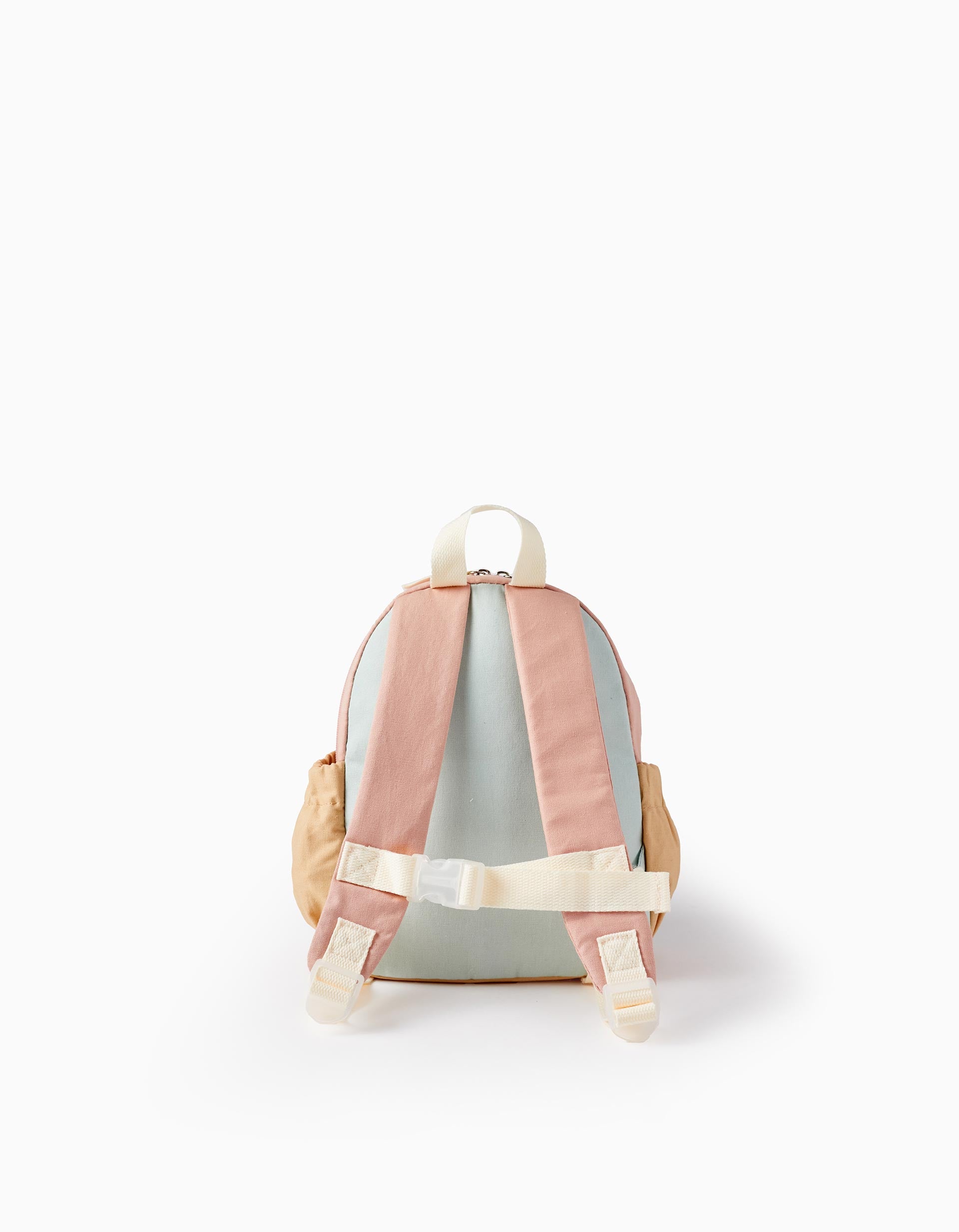 Mochila de Algodón Unicornio para Niñas 'Victoria', Azul/Rosa/Beige