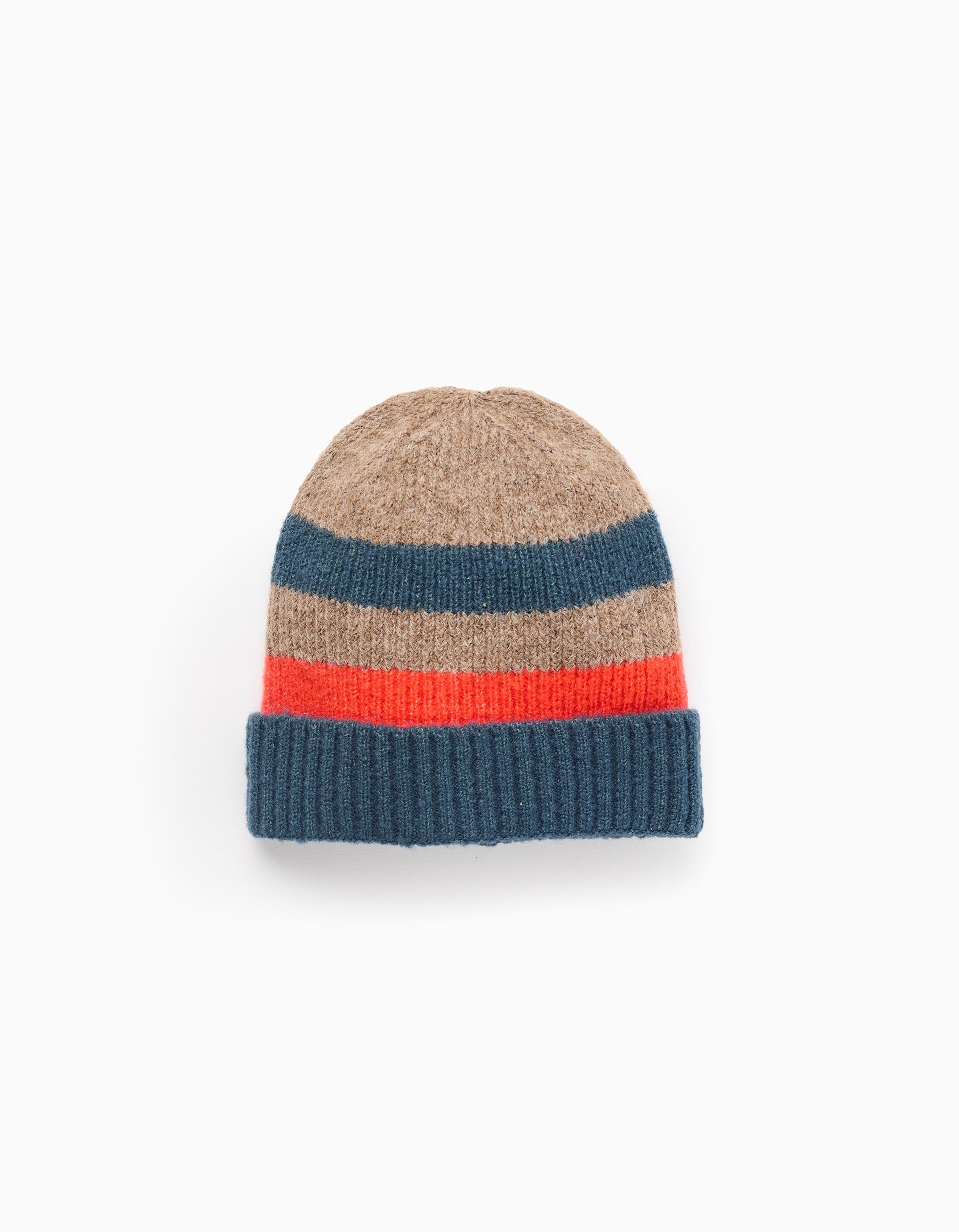 Gorro de Malha às Riscas para Menino, Multicolor