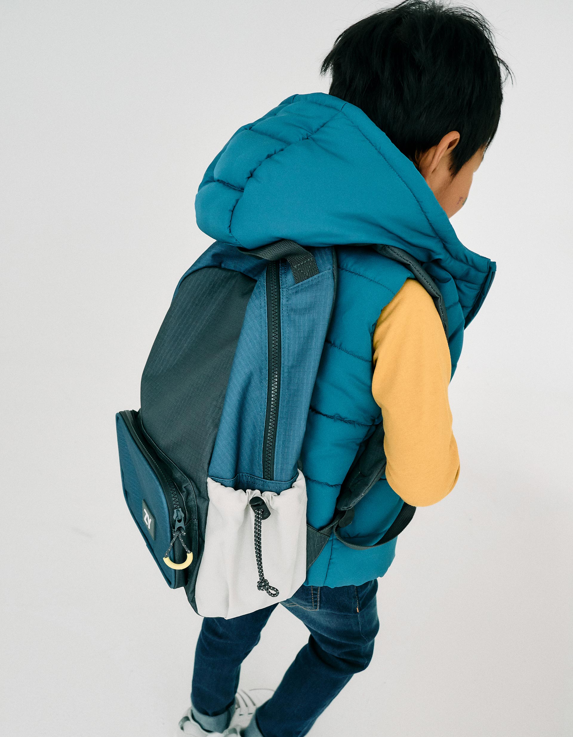 Mochila para Niño, Gris/Azul