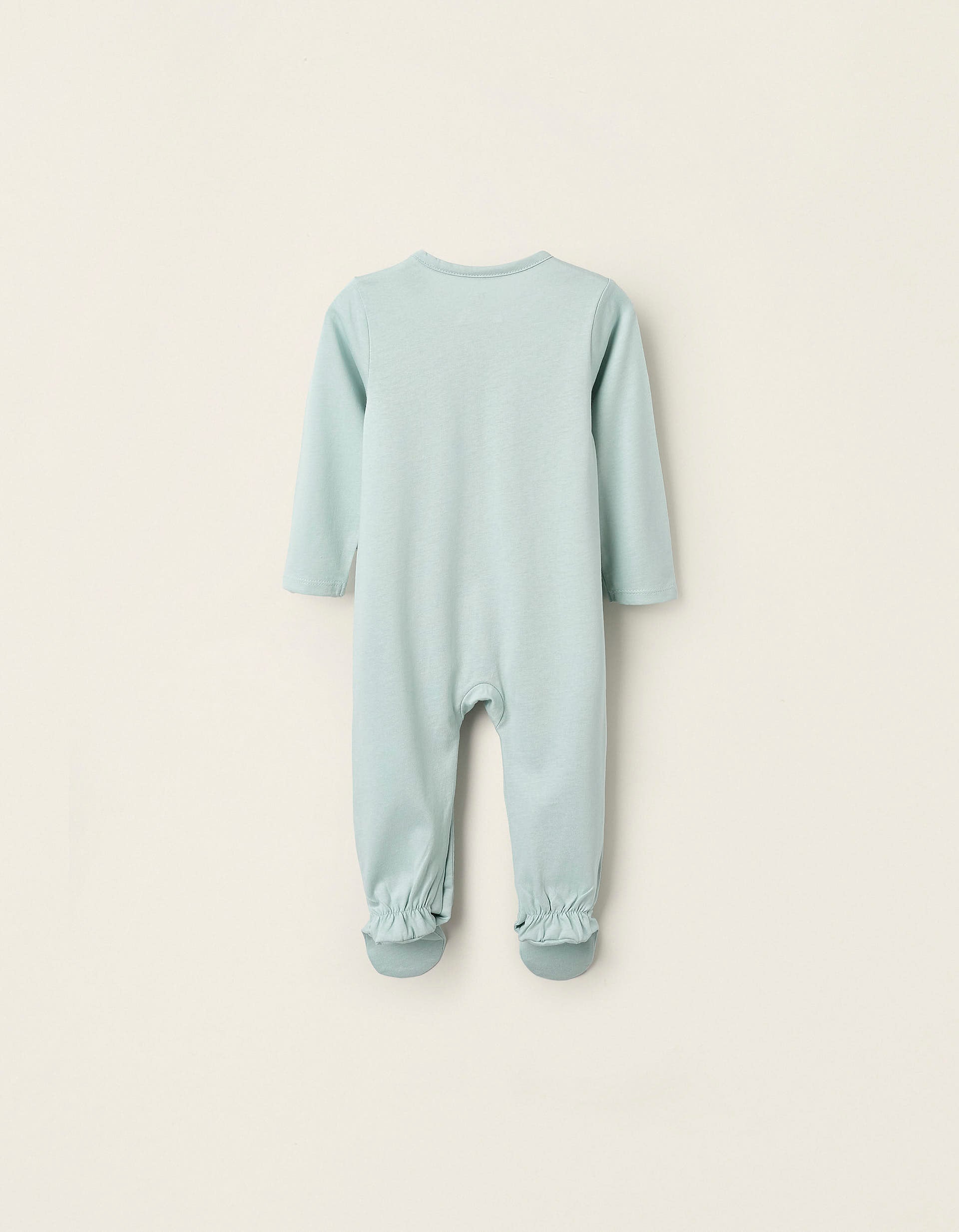 2 Babygrows de Algodão para Bebé Menina 'Gata', Verde/Branco