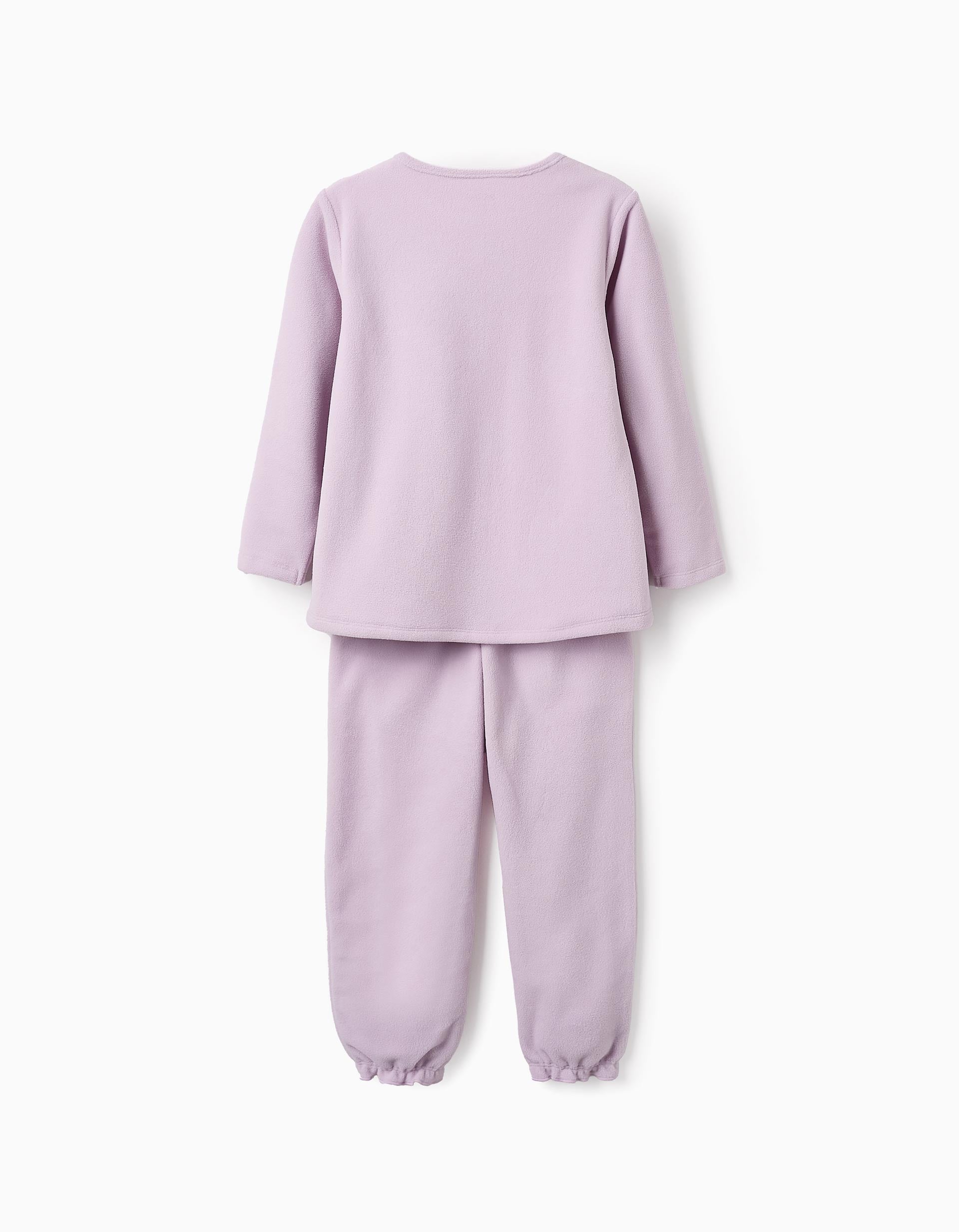 Pyjama en Polaire pour Fille 'Elsa & Anna', Lilas