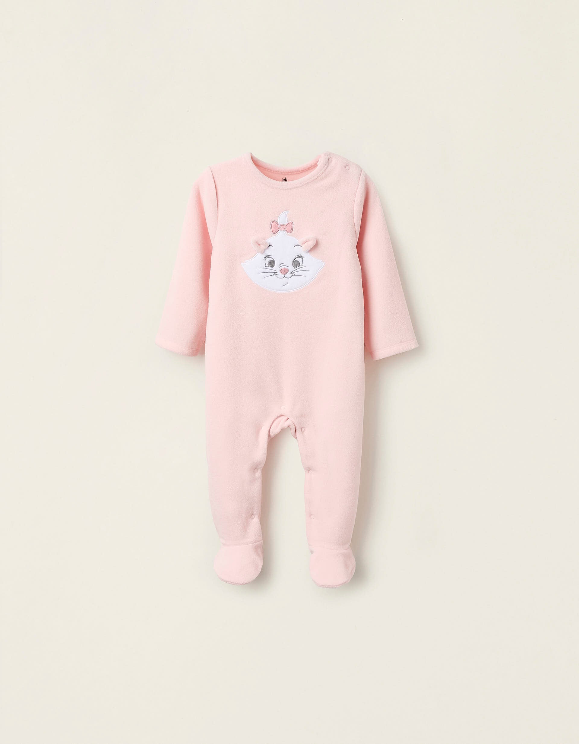 Babygrow Polar para Bebé Menina 'Aristogatos', Rosa