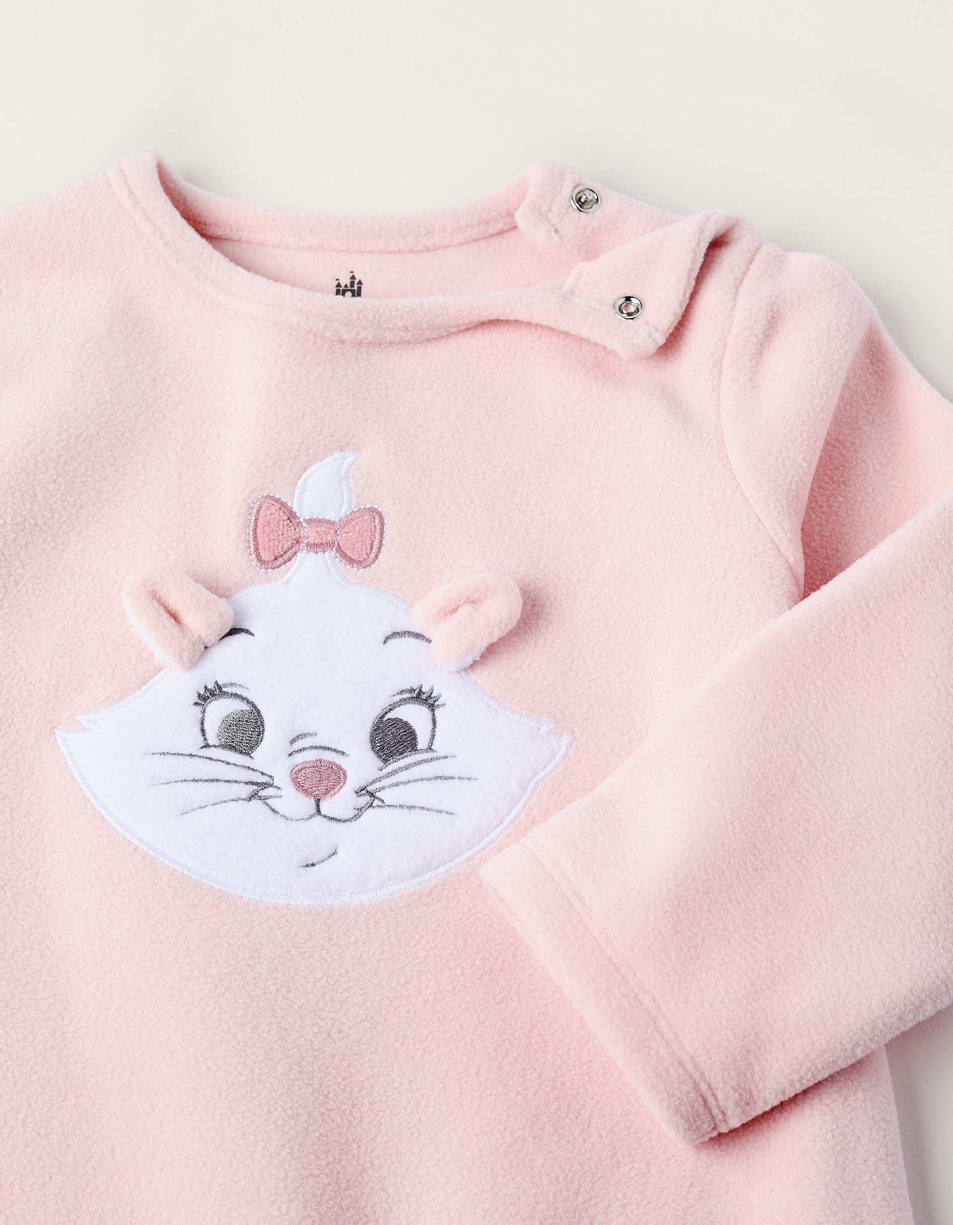 Babygrow Polar para Bebé Menina 'Aristogatos', Rosa