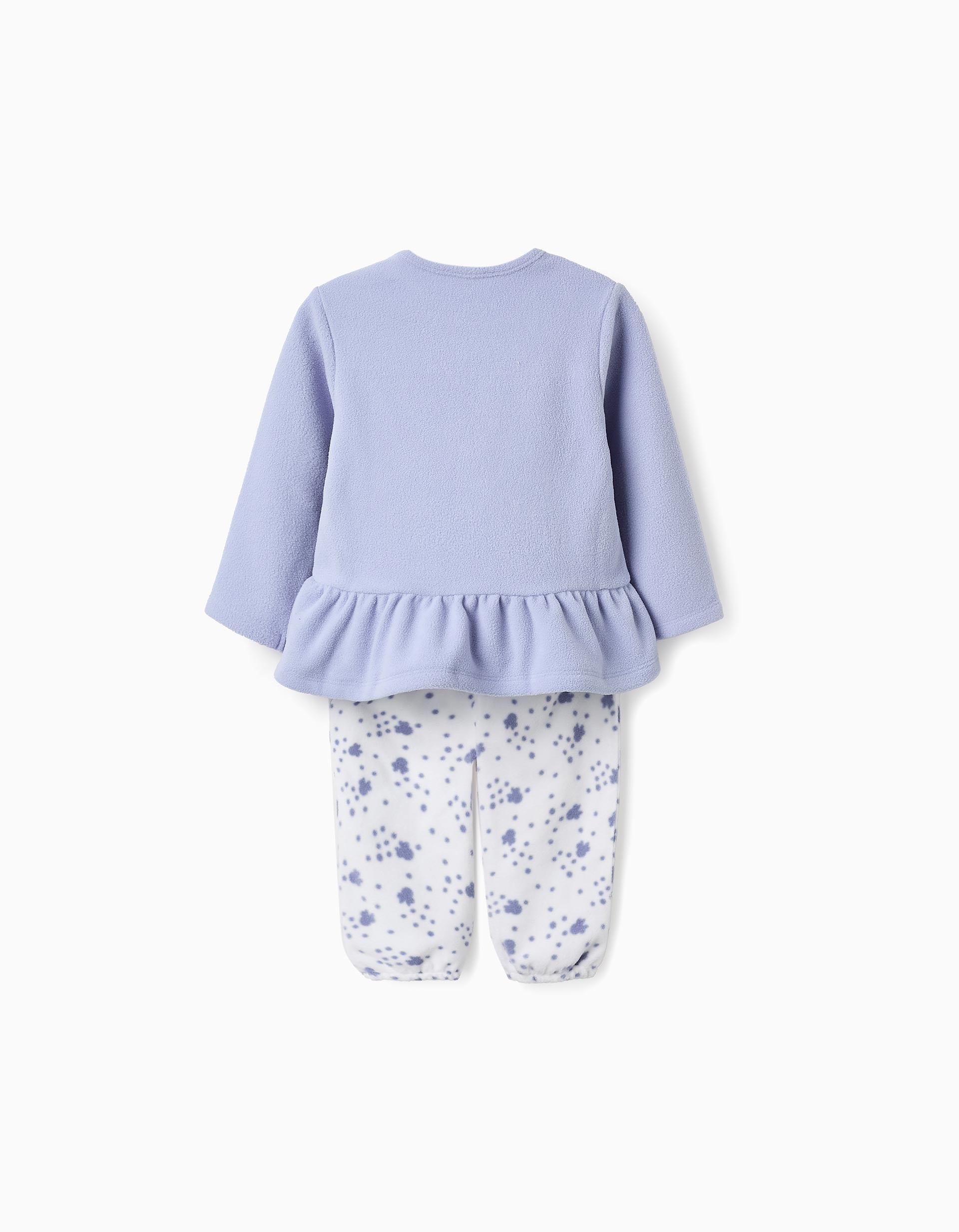 Pijama Polar para Bebé Niña 'Minnie', Lila/Blanco