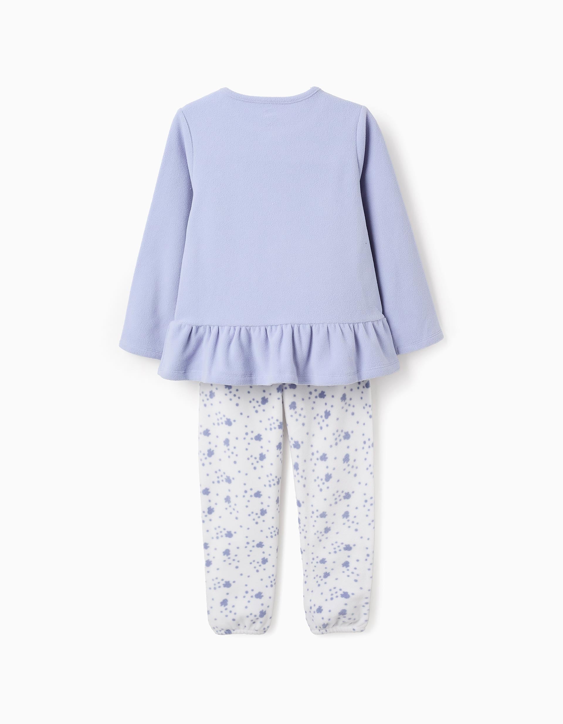 Pyjama Polaire pour Fille 'Minnie', Bleu/Blanc