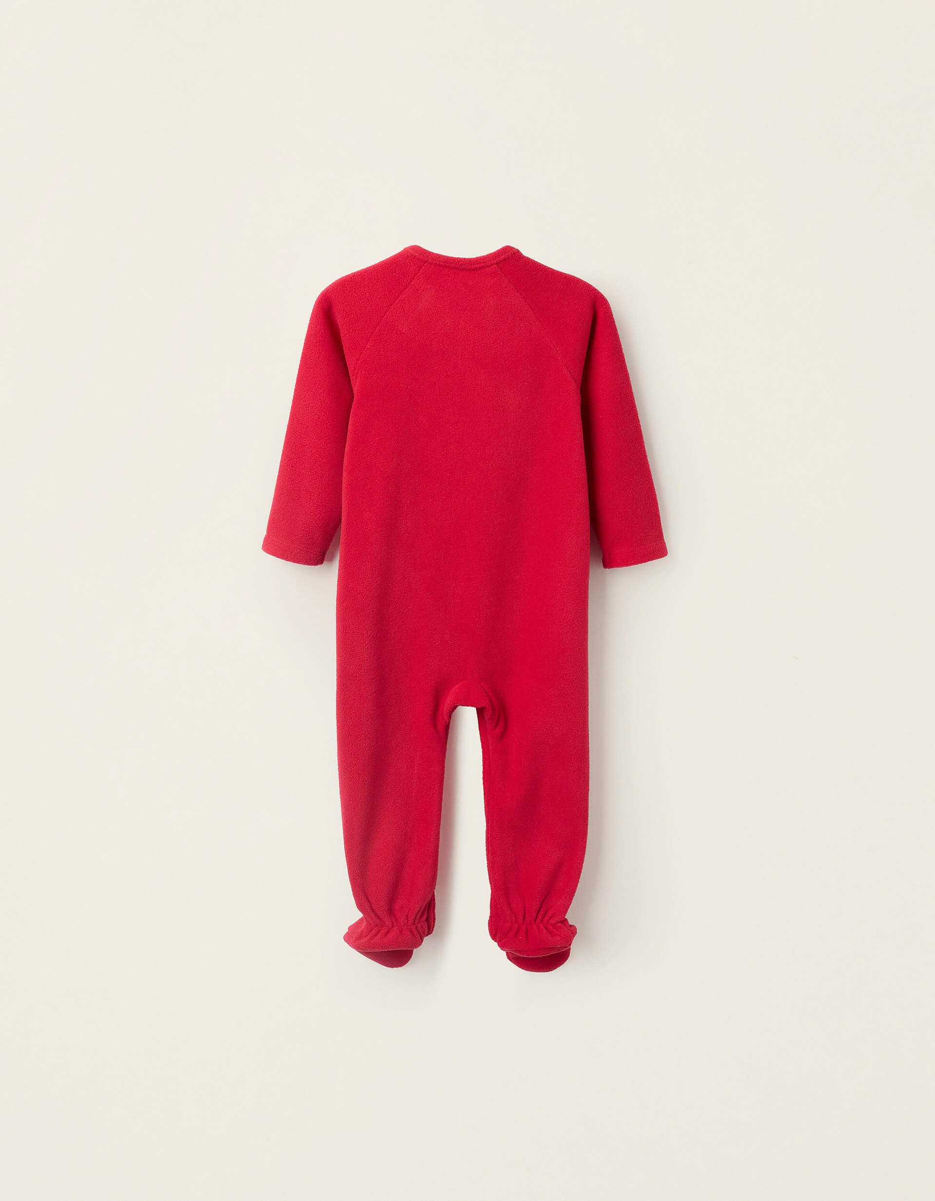 Grenouillère Polaire pour Bébé 'Renne', Rouge