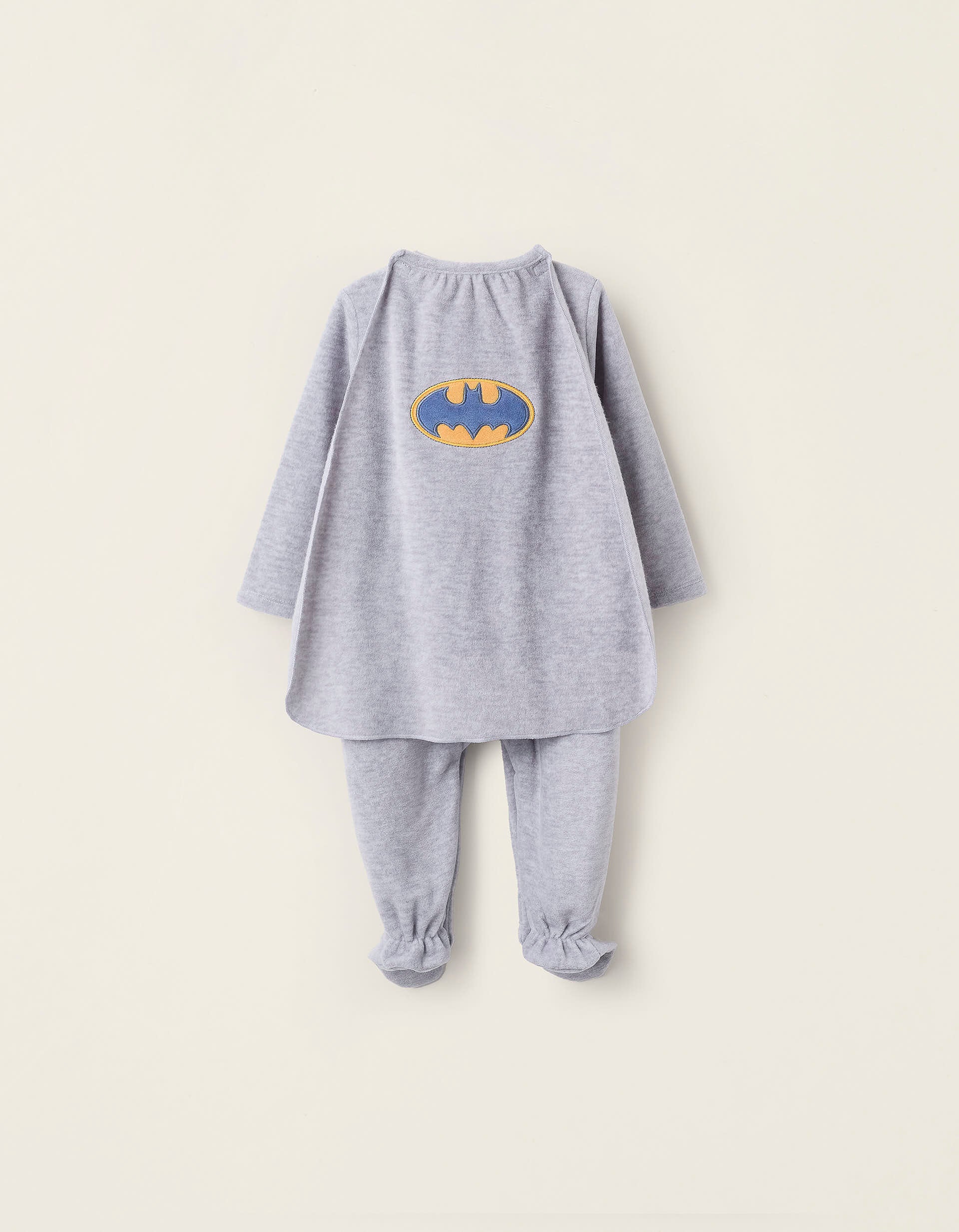 Babygrow Polar com Capa Amovível para Bebé Menino 'Batman', Cinza