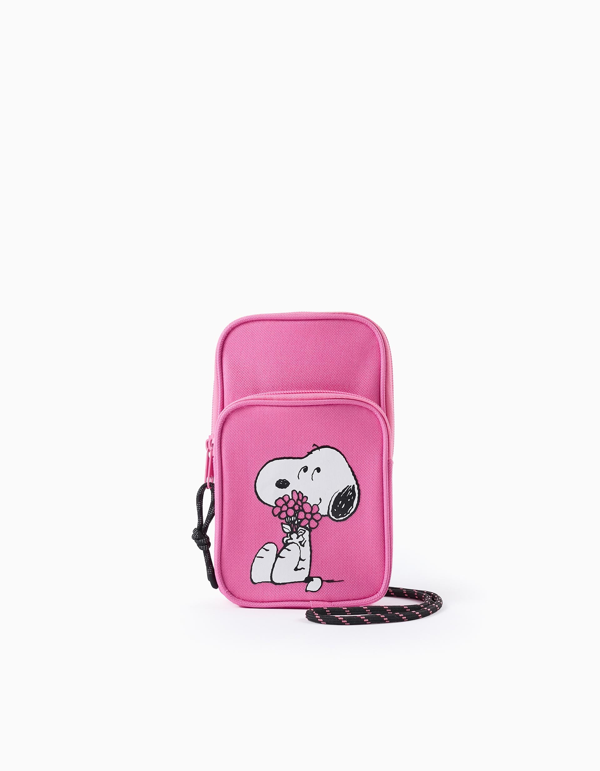 Bolsa Bandolera para Niña 'Snoopy', Rosa