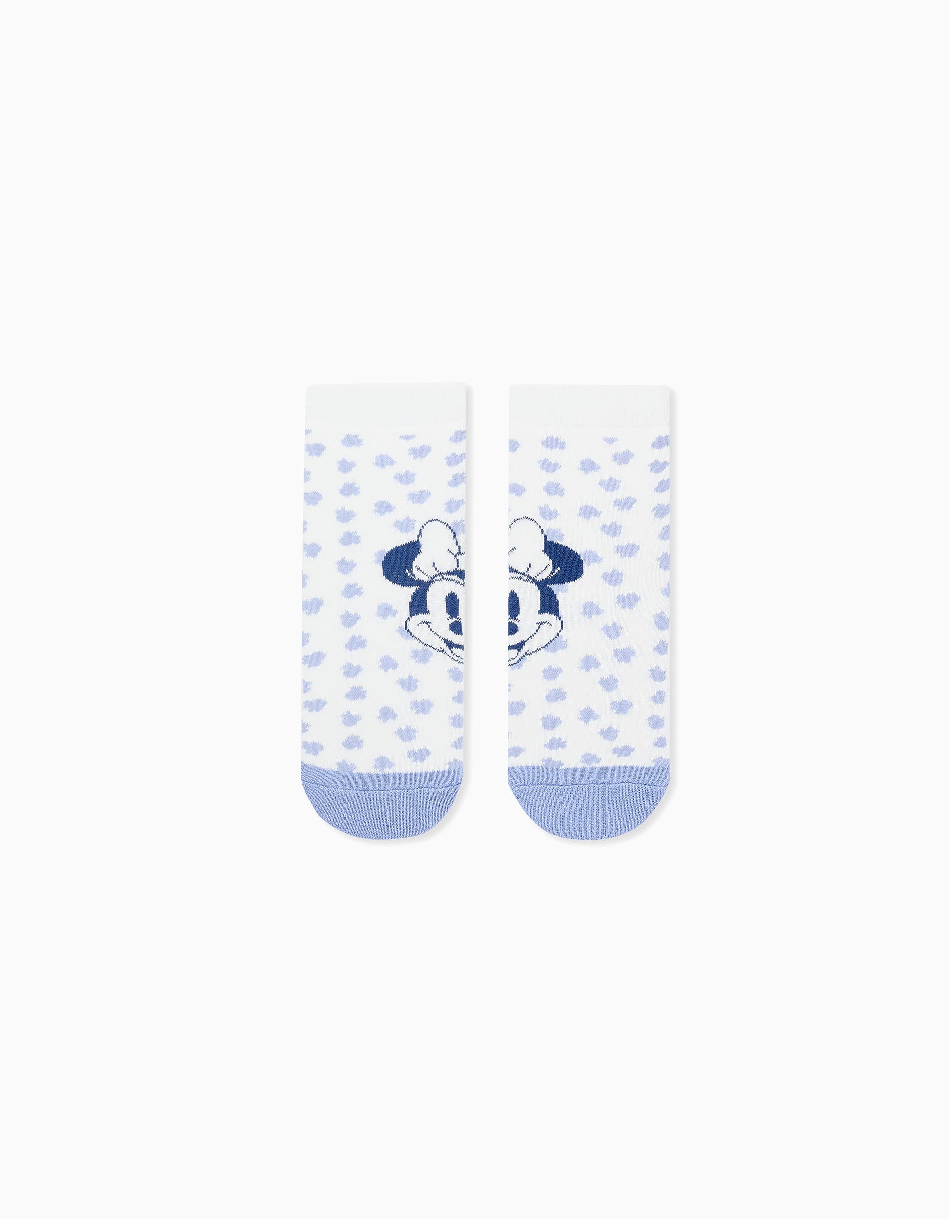 Chaussettes Antidérapantes pour Fille 'Minnie', Blanc/Bleu