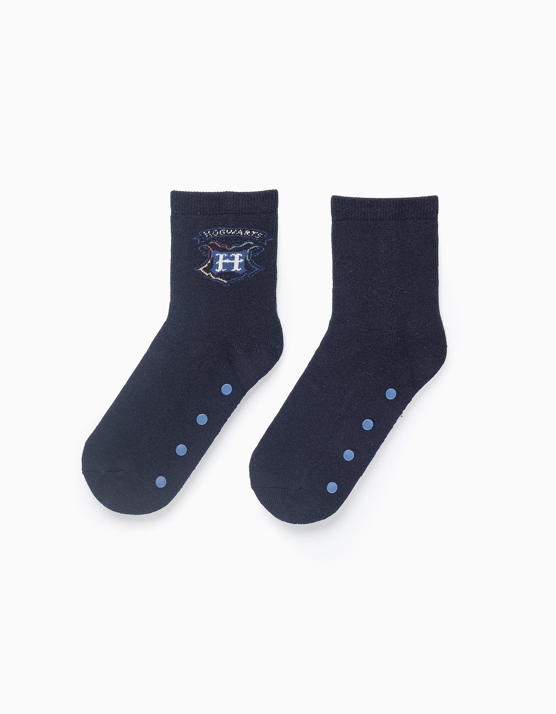 Chaussettes Antidérapantes pour Garçon 'Harry Potter', Bleu Foncé