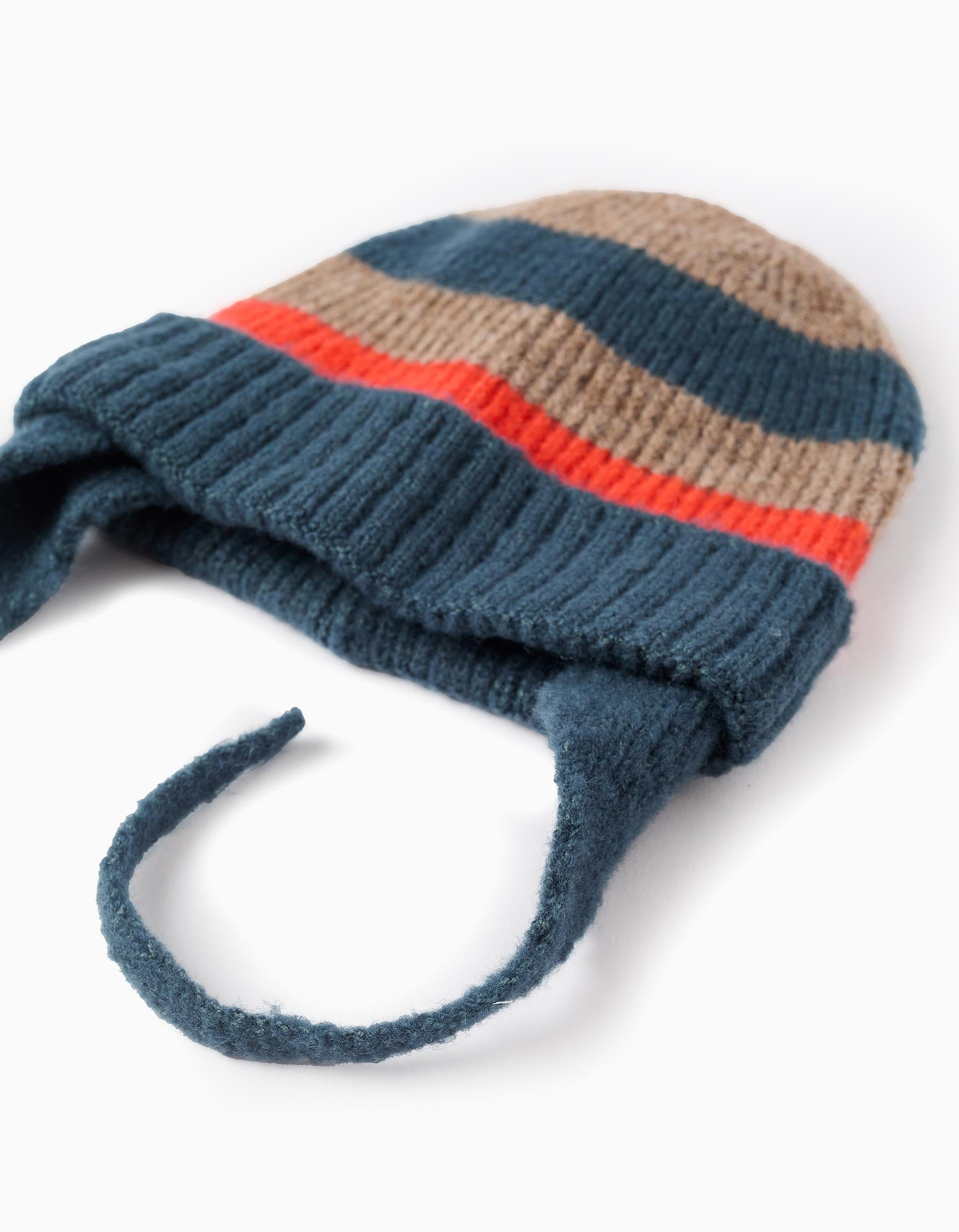 Gorro de Malha às Riscas para Bebé Menino, Multicolor