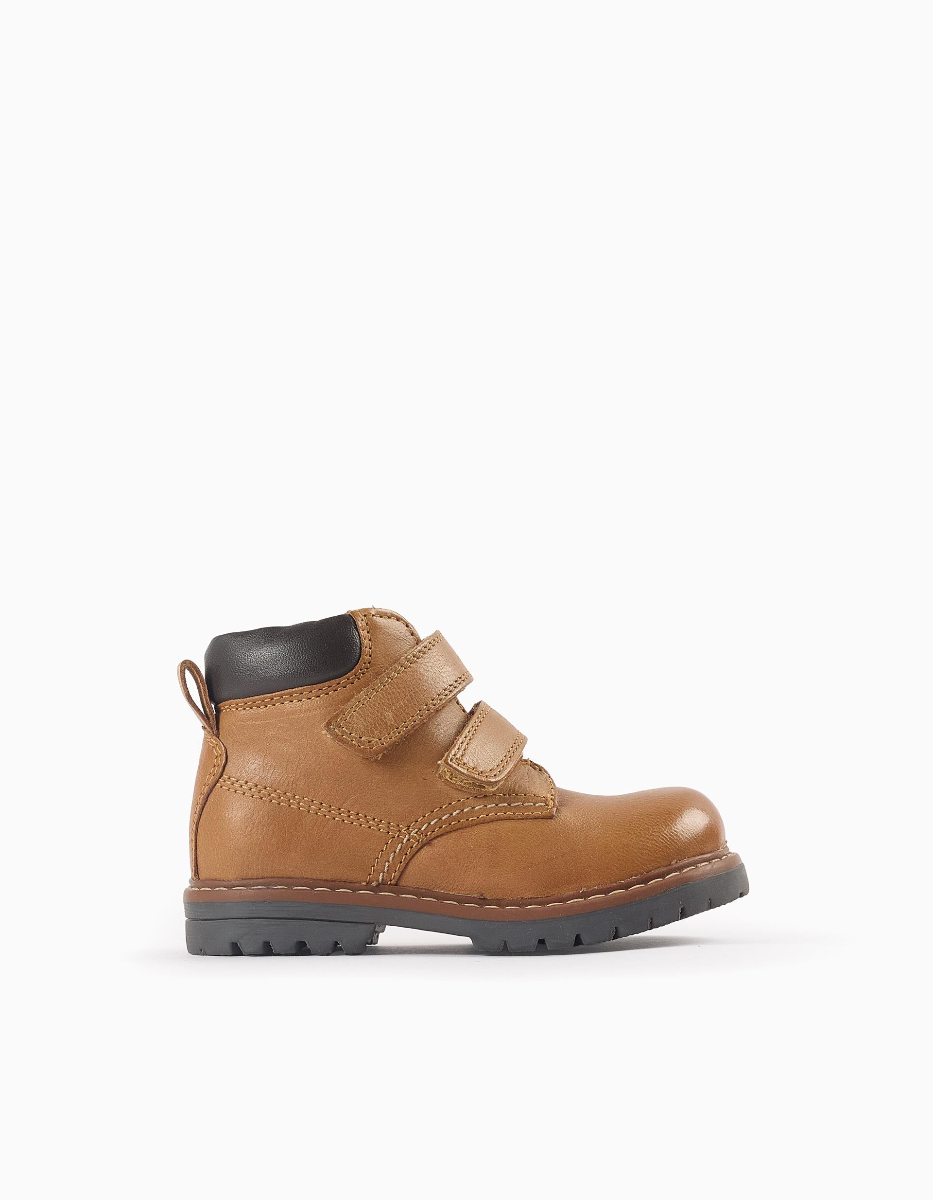 Leather Boots for Baby Boys, Camel