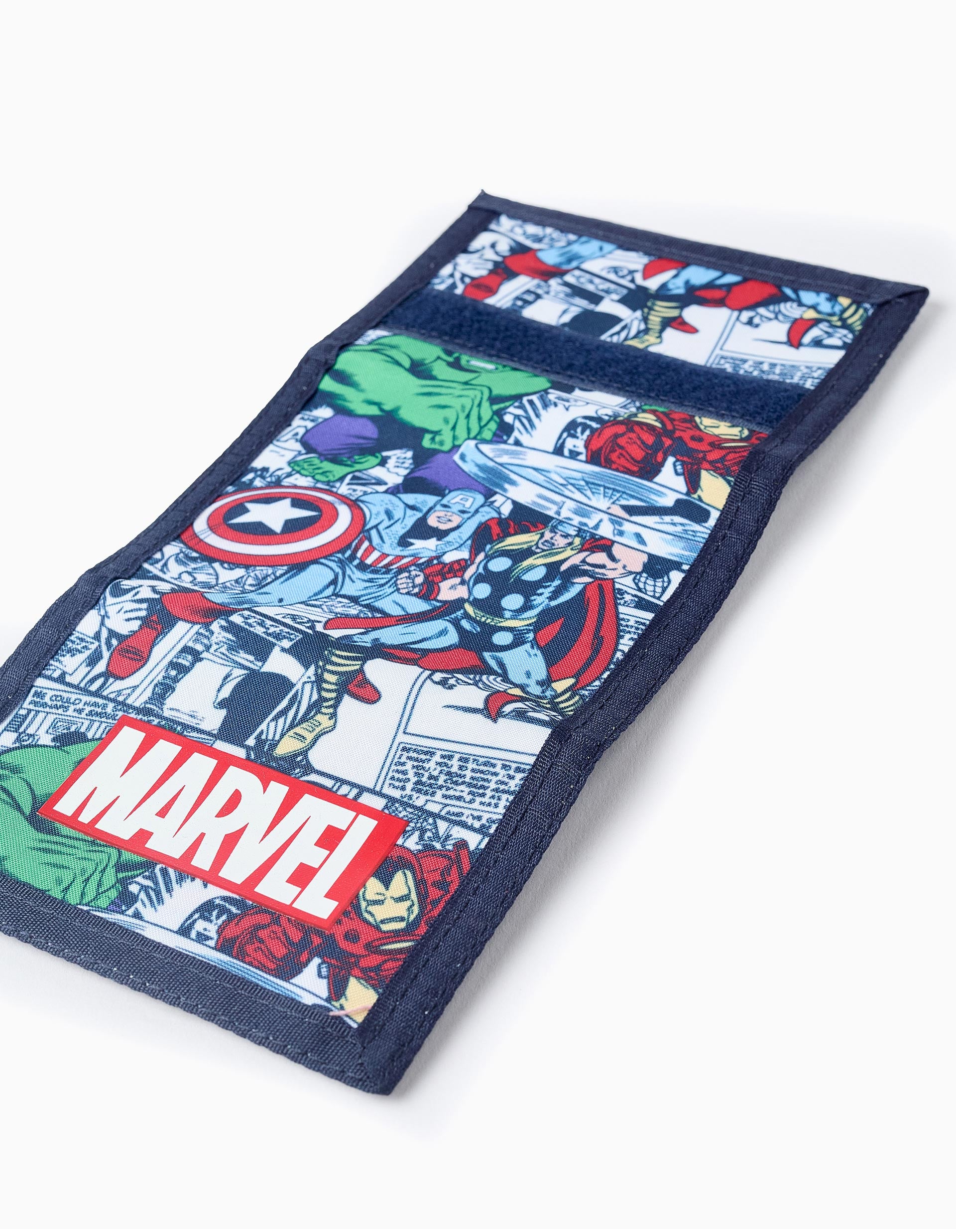 Carteira de Tecido para Menino 'Vingadores', Azul Escuro