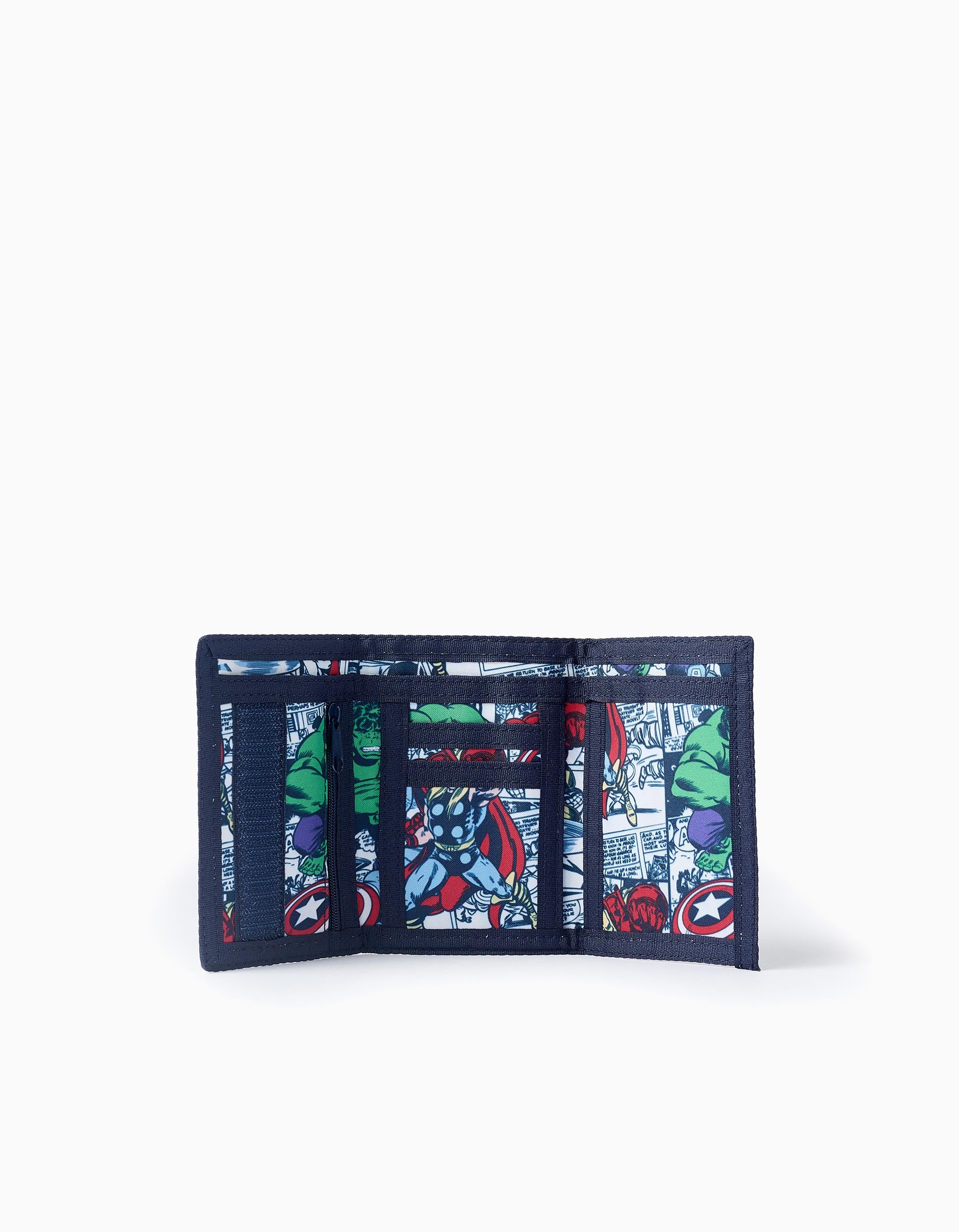 Fabric Wallet for Boys 'Avengers', Dark Blue