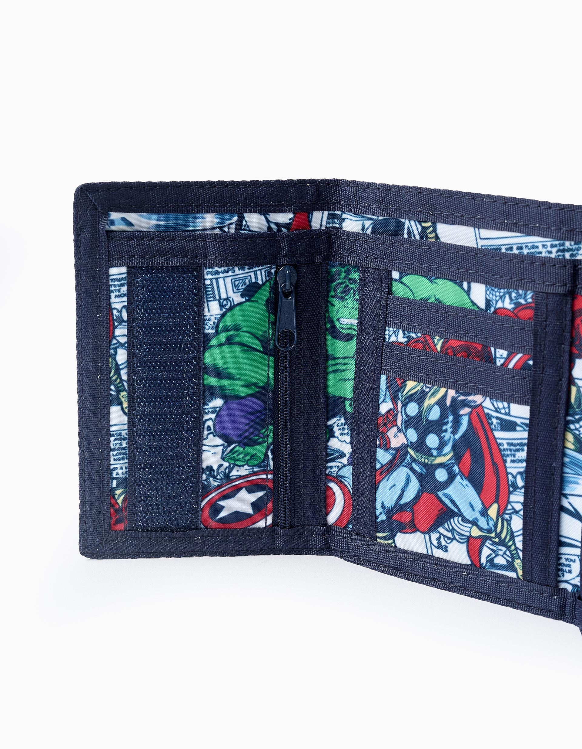 Fabric Wallet for Boys 'Avengers', Dark Blue