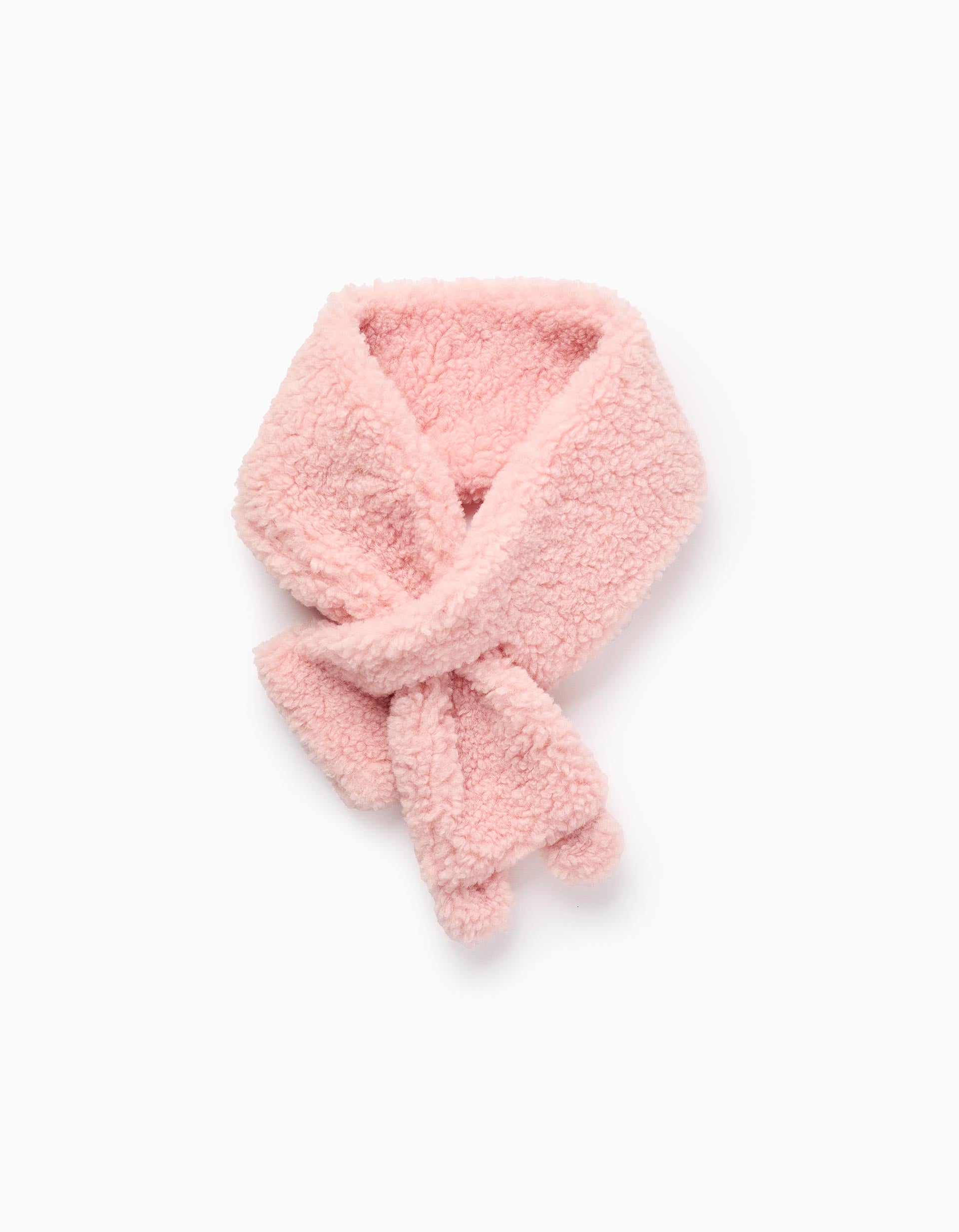 Sherpa Scarf for Baby Girls, Pink