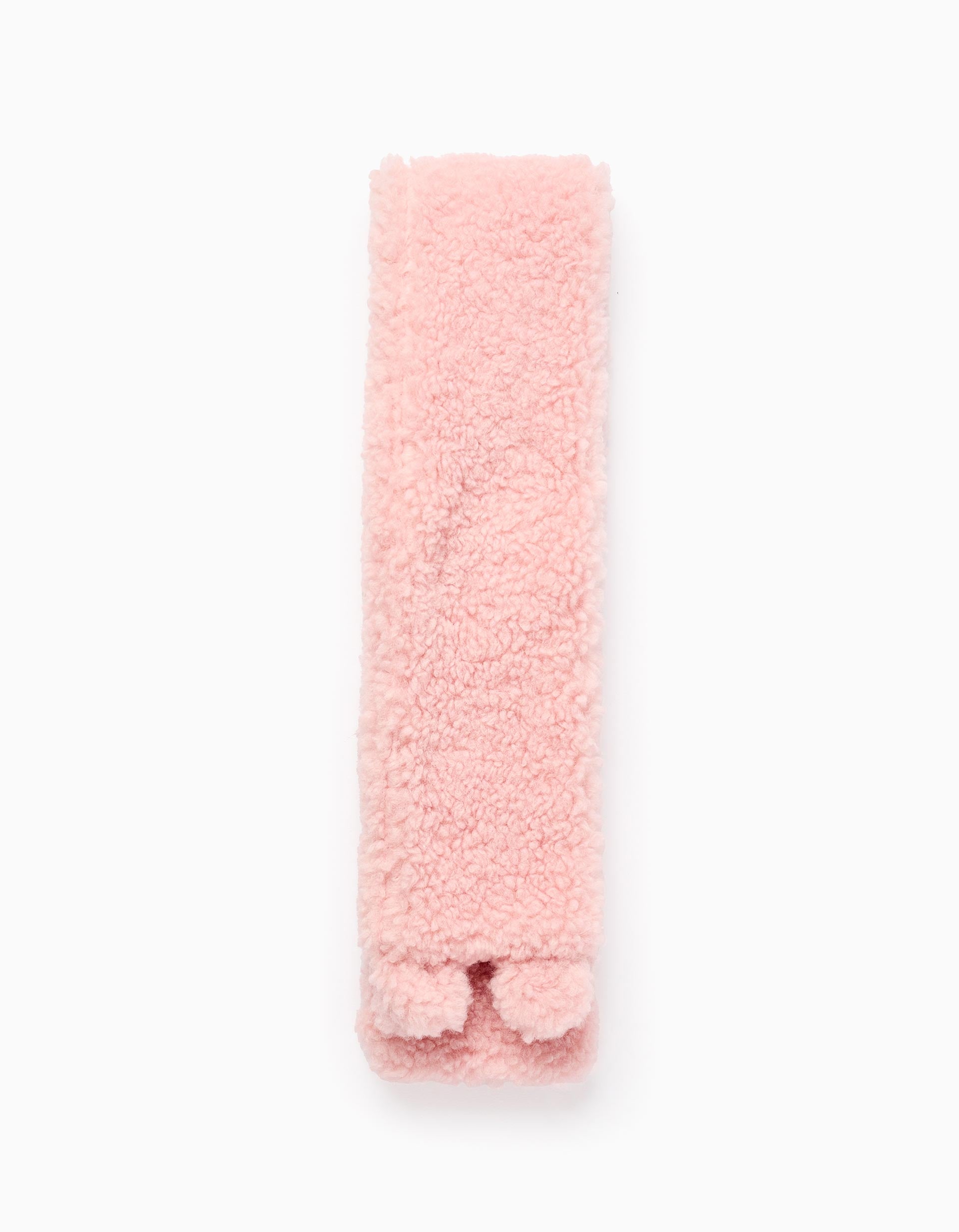 Sherpa Scarf for Baby Girls, Pink