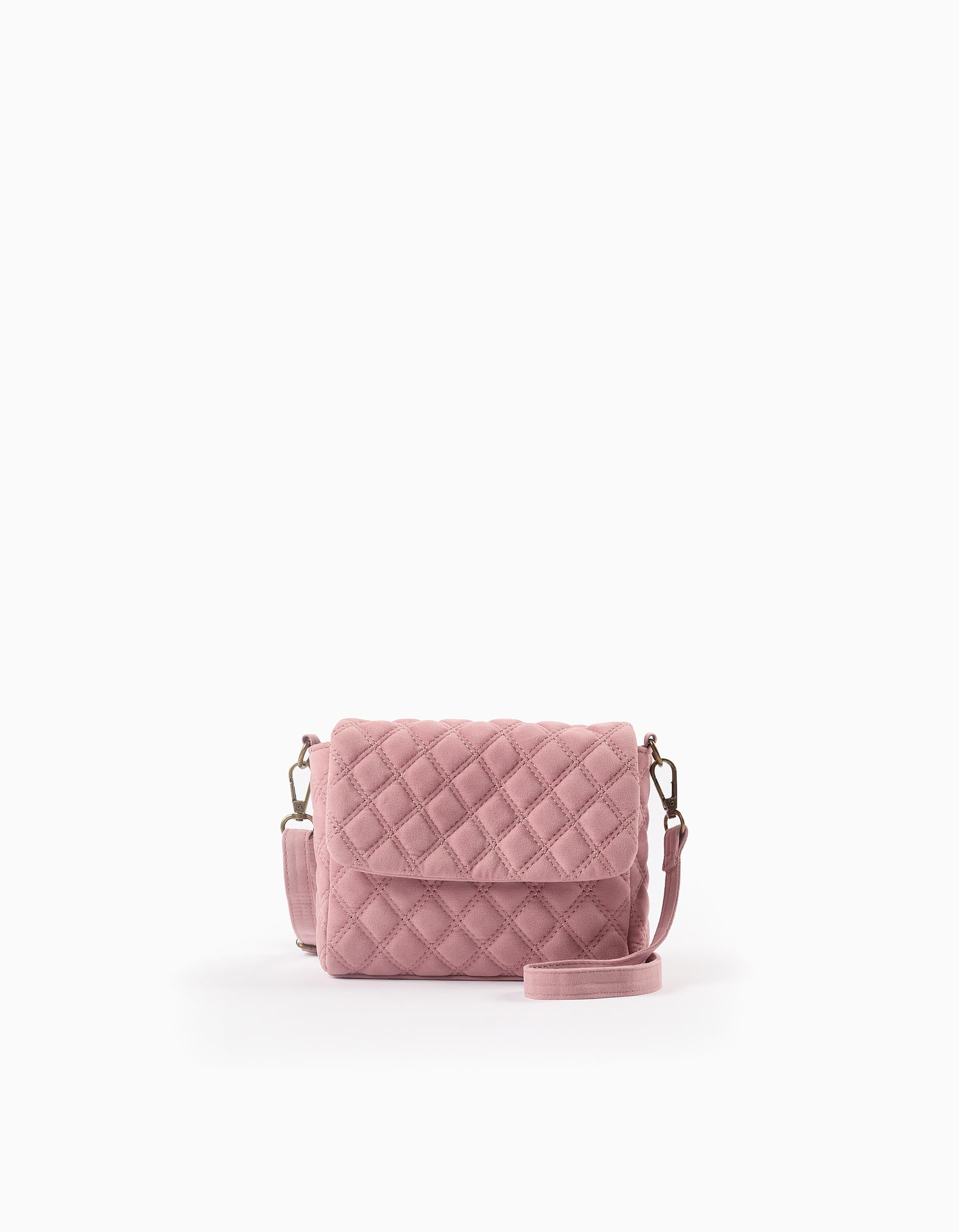 Sac Bandoulière en Daim pour Bébé et Fille, Rose