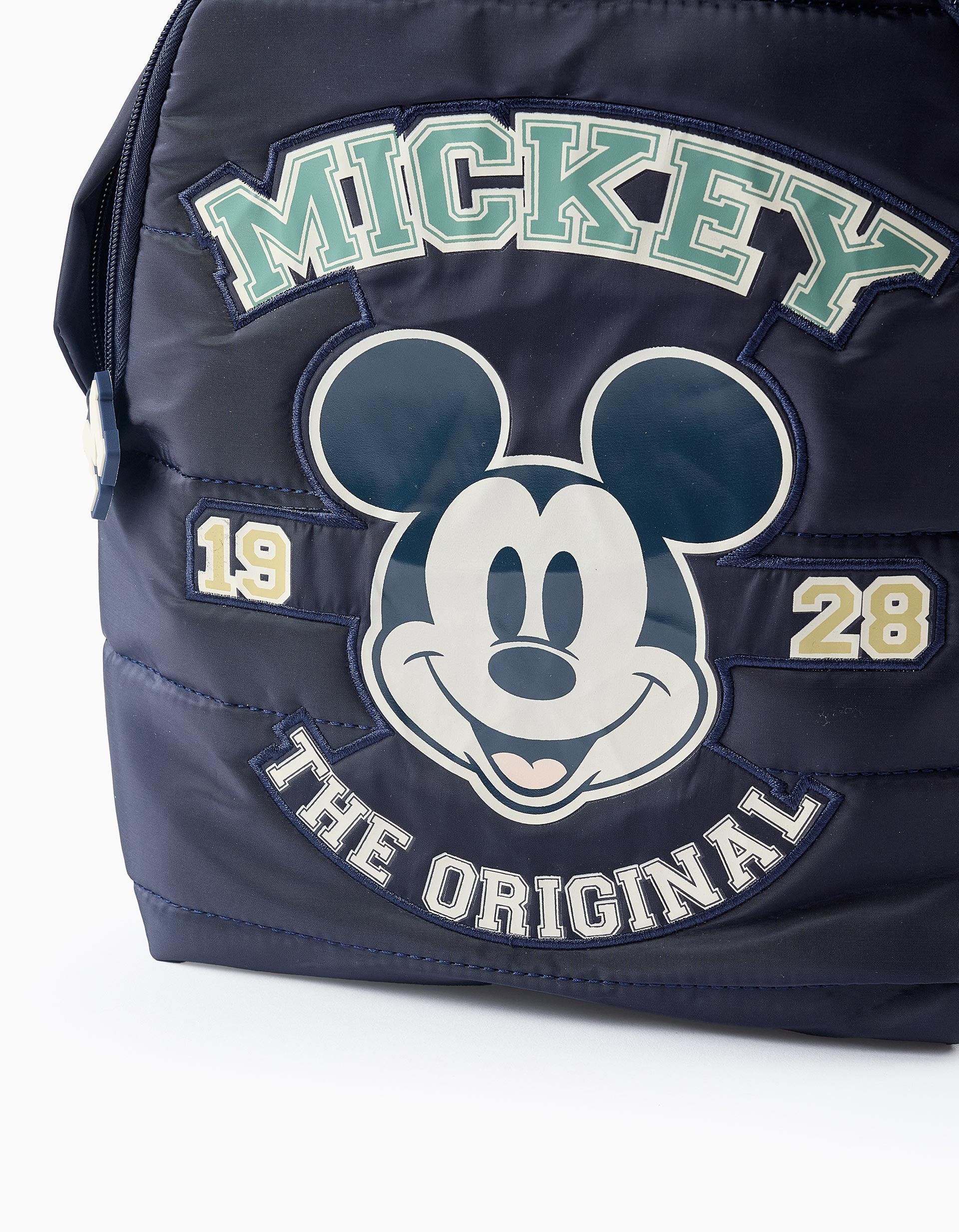 Mochila Almofadada para Bebé Menino 'Mickey', Azul Escuro