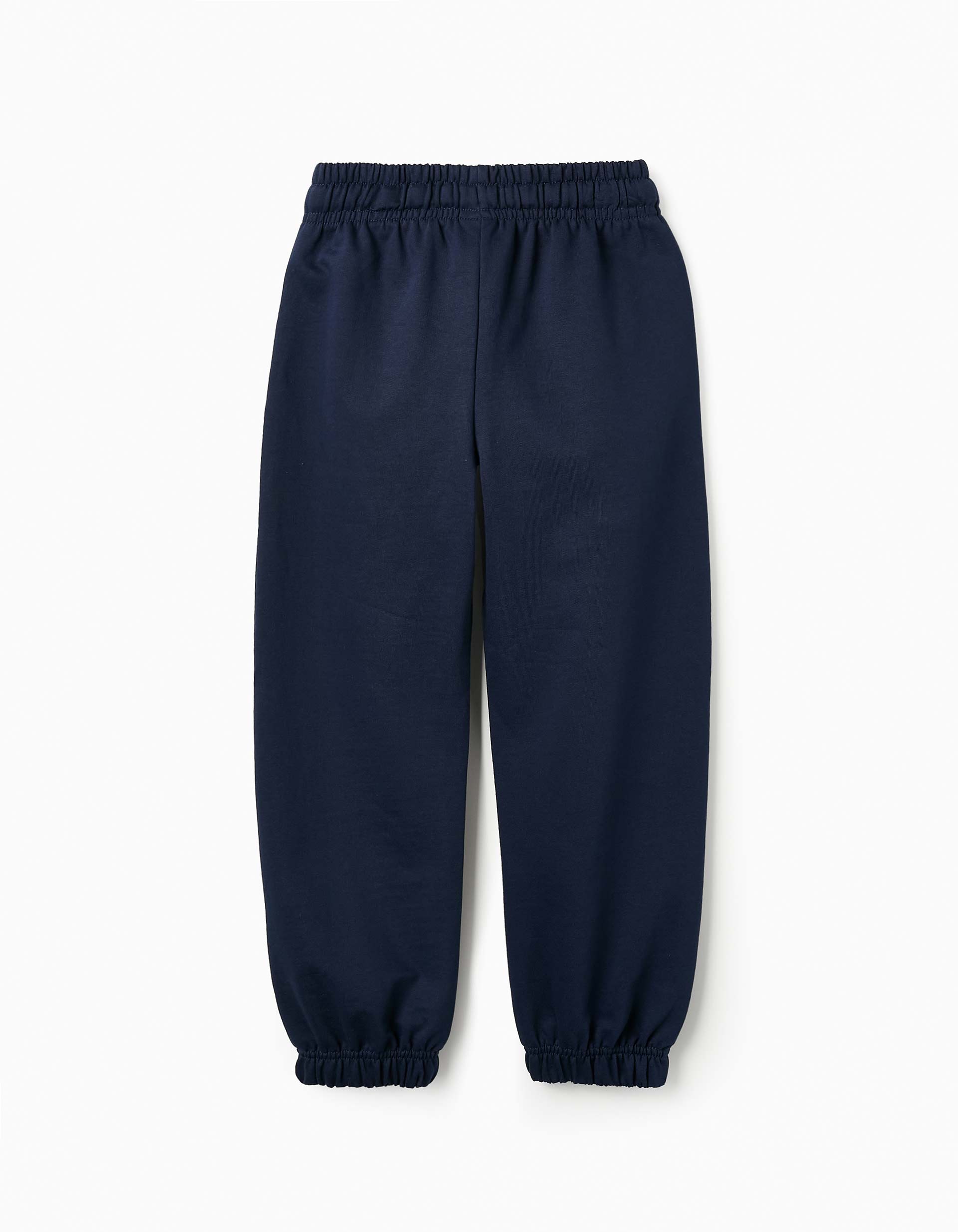 Pantalon de Sport en Coton pour Fille, Bleu Foncé