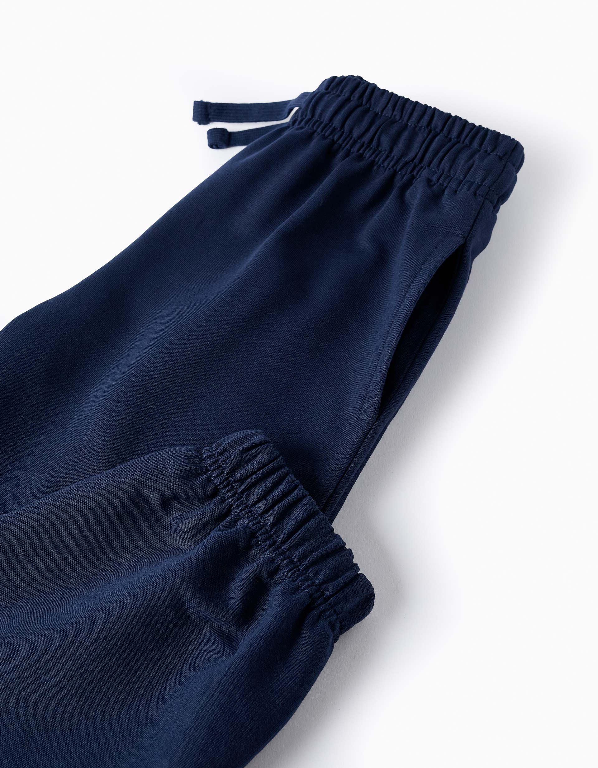 Pantalón de Chándal en Algodón para Niña, Azul Oscuro